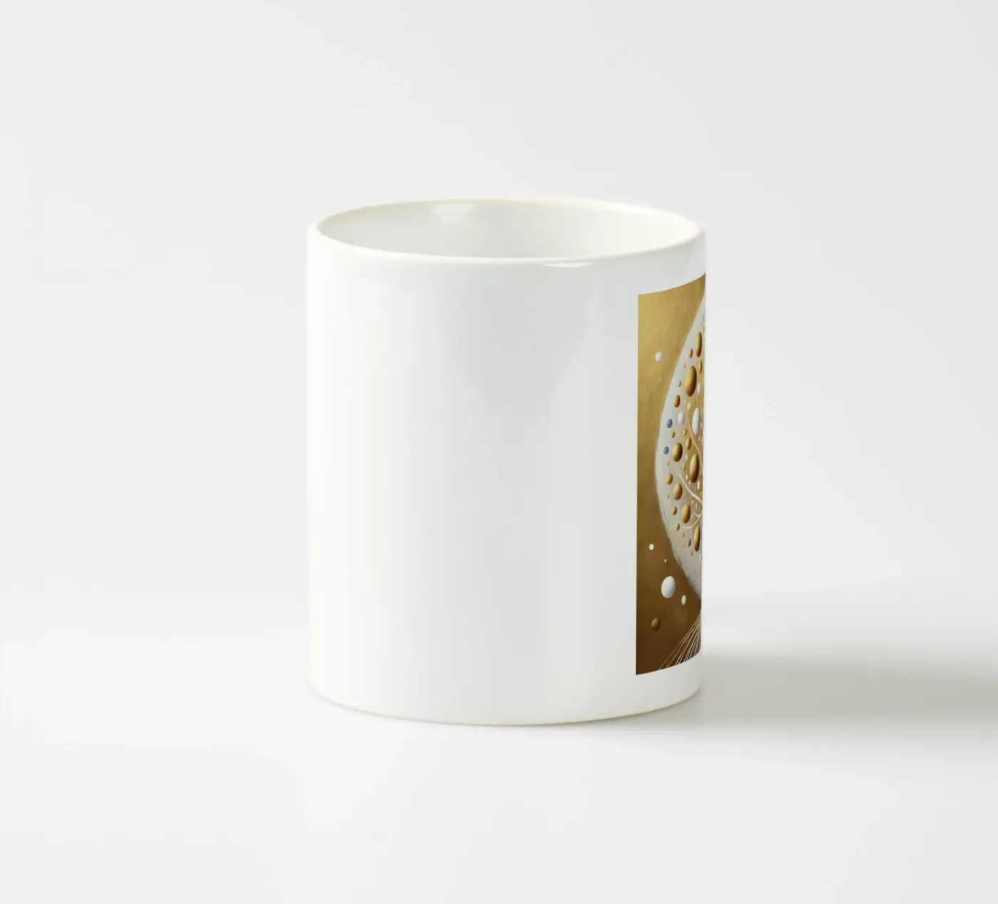 Tree gold ceramic mug by spiritual