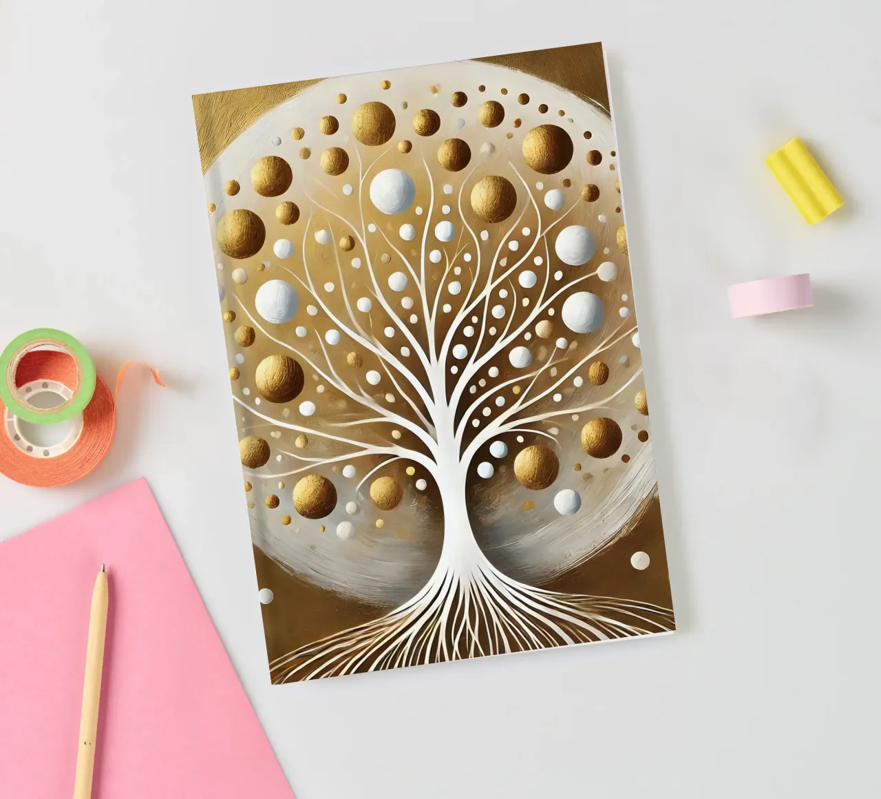 Tree gold notebook by spiritual