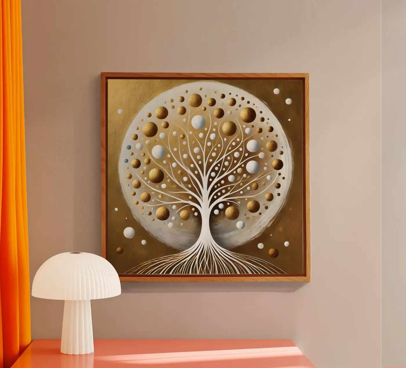 Tree gold acrylic glass by spiritual