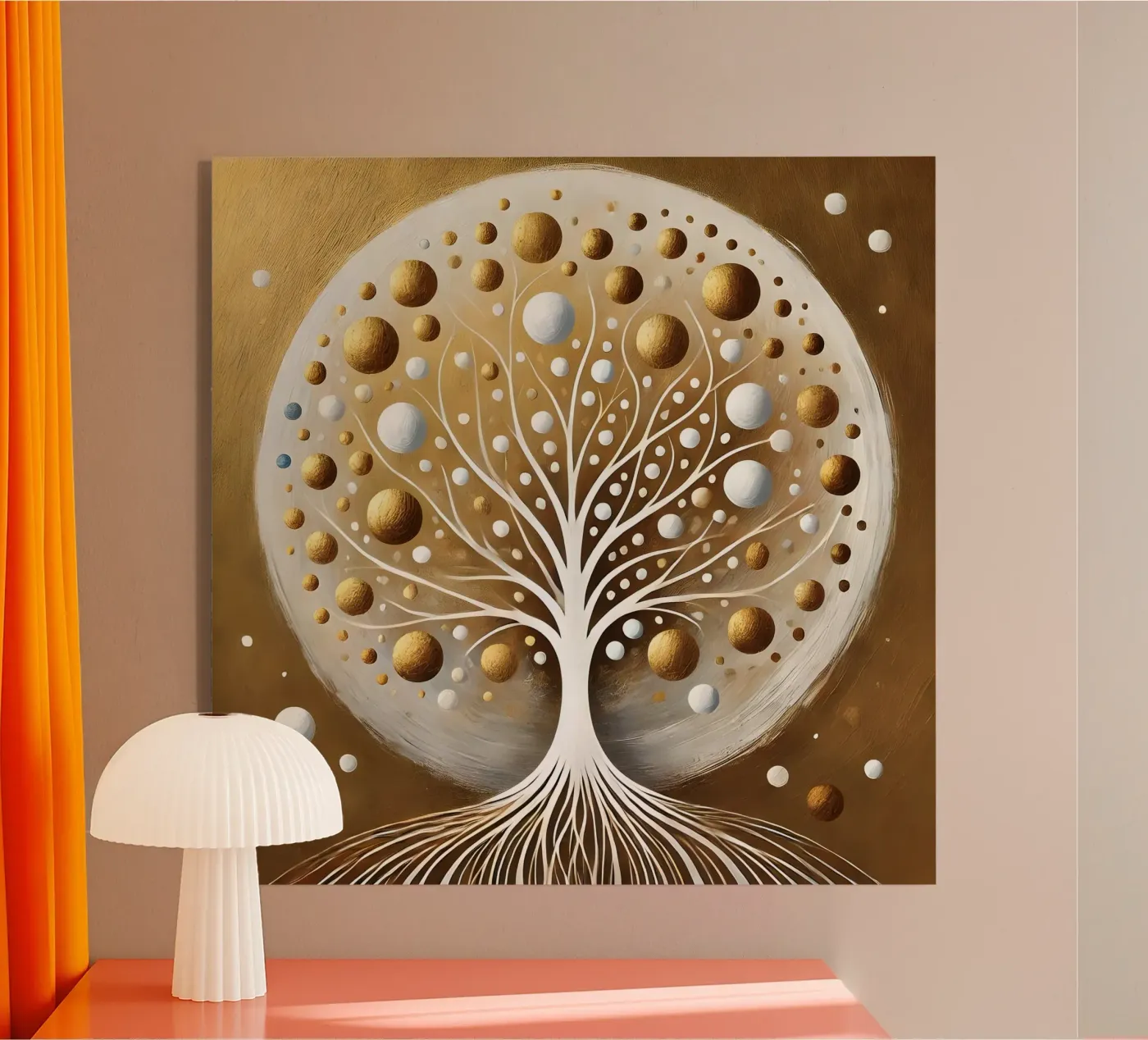 Tree gold acrylic glass by spiritual