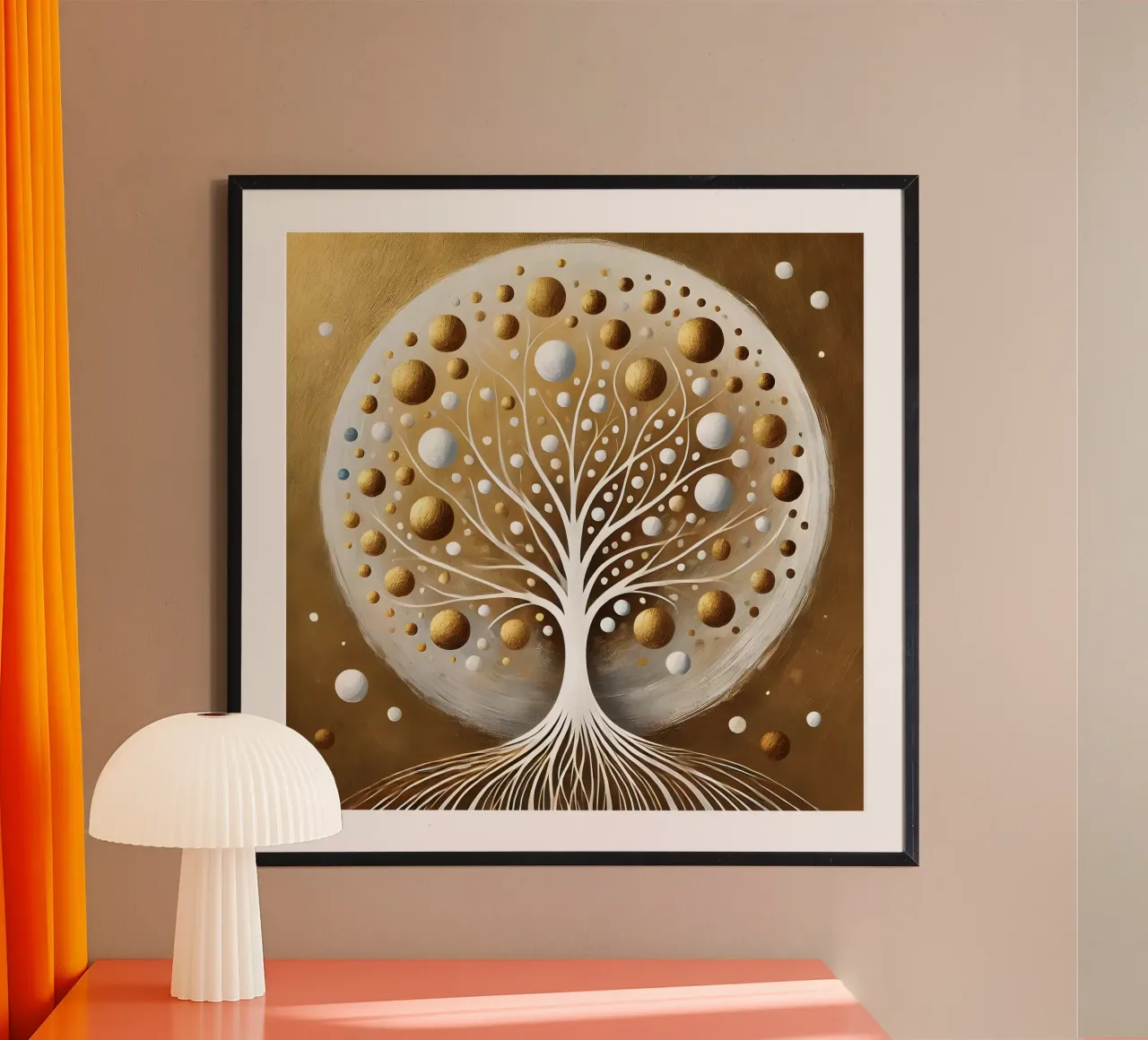 Tree gold poster by spiritual