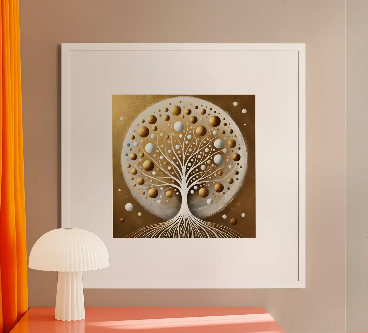 Tree gold poster by spiritual