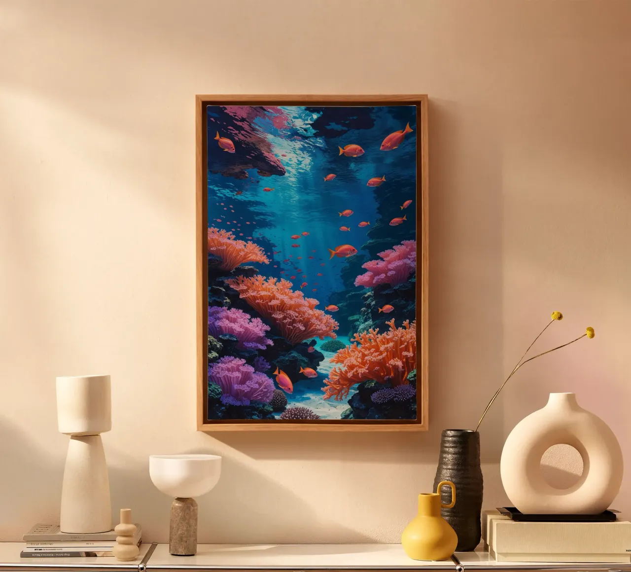 Aquatic Harmony in a Vibrant Reef canvas by AlbertKlee