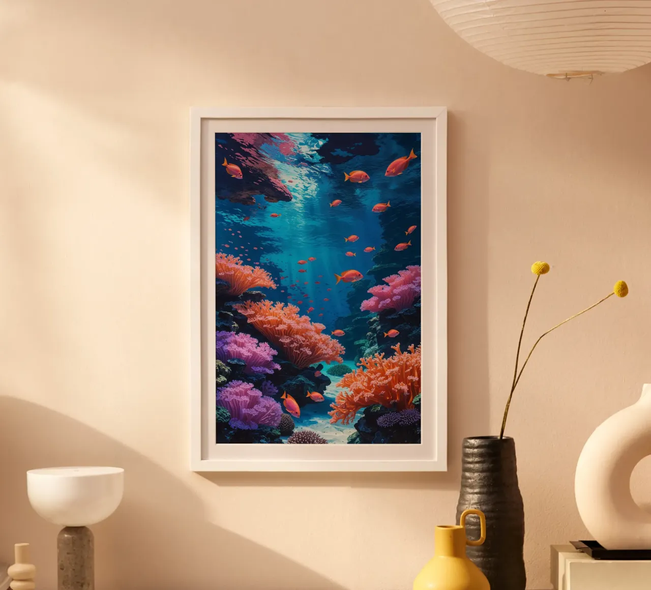 Aquatic Harmony in a Vibrant Reef carta hahnemühle da AlbertKlee