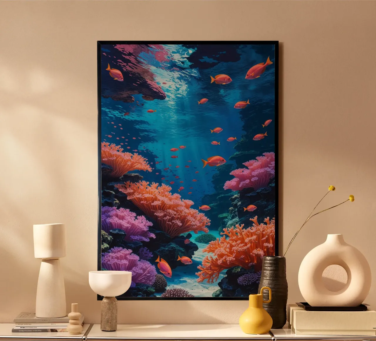 Aquatic Harmony in a Vibrant Reef carta hahnemühle da AlbertKlee