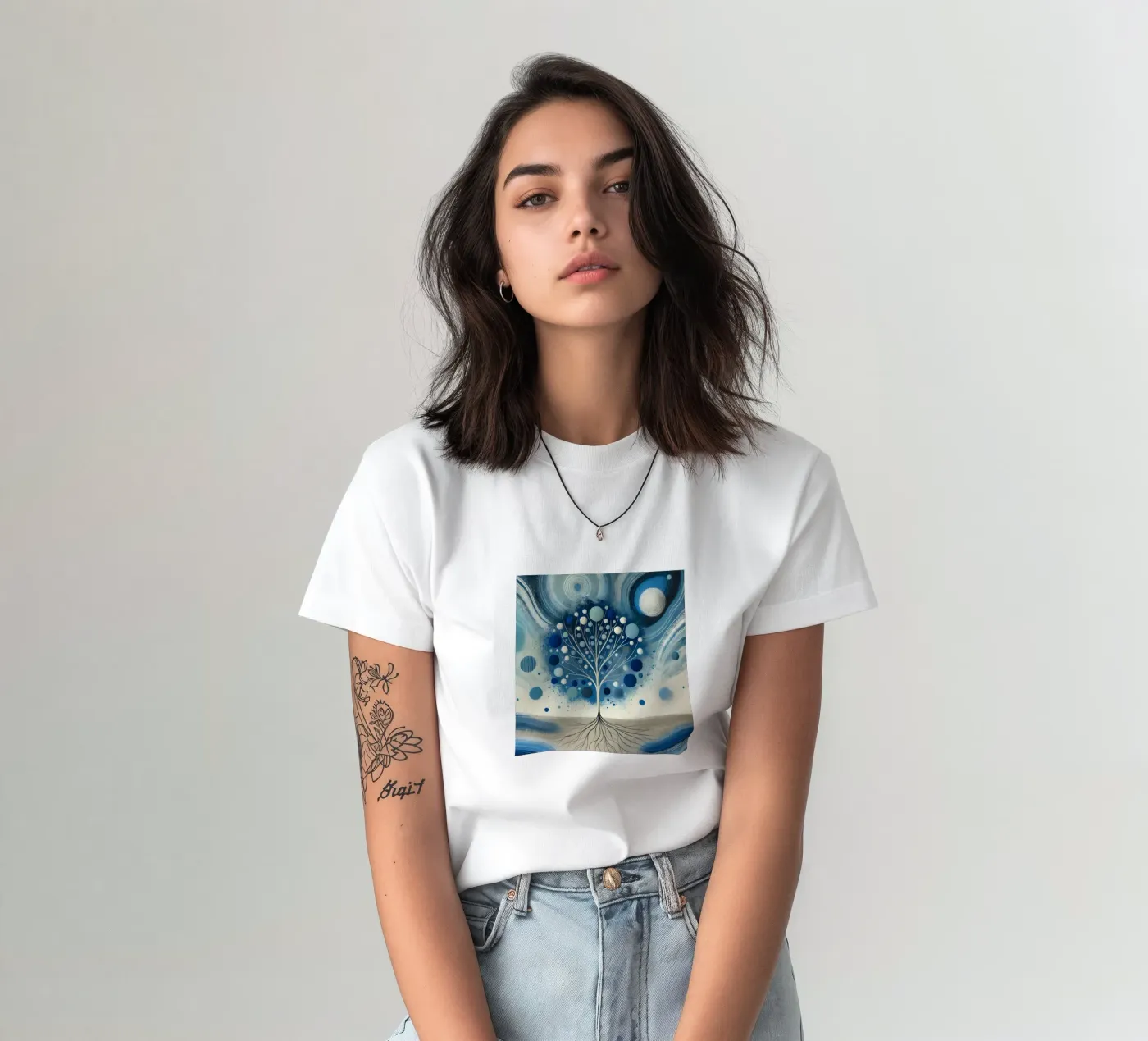 Tree blue t-shirt da spiritual
