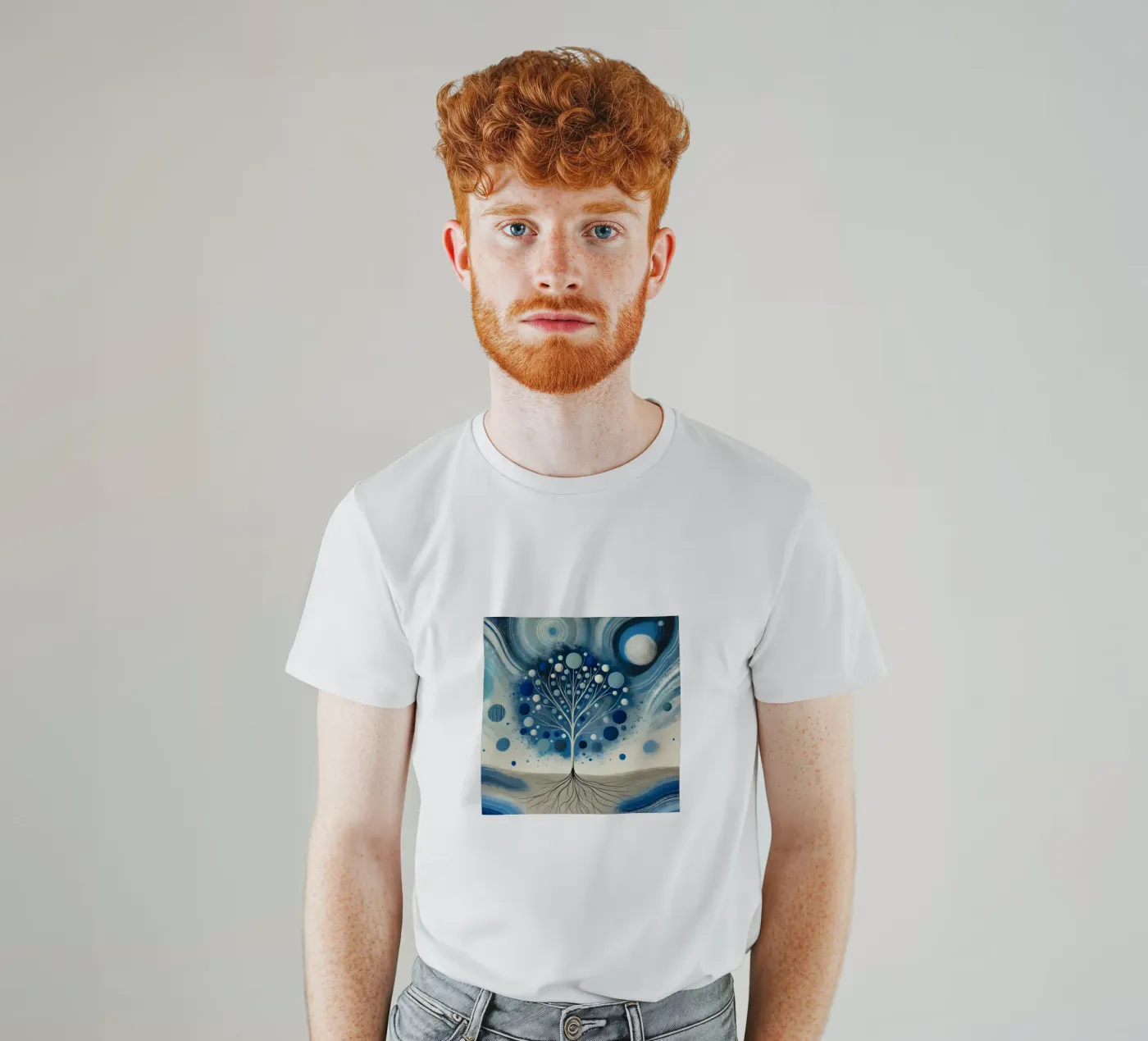 Tree blue t-shirt da spiritual