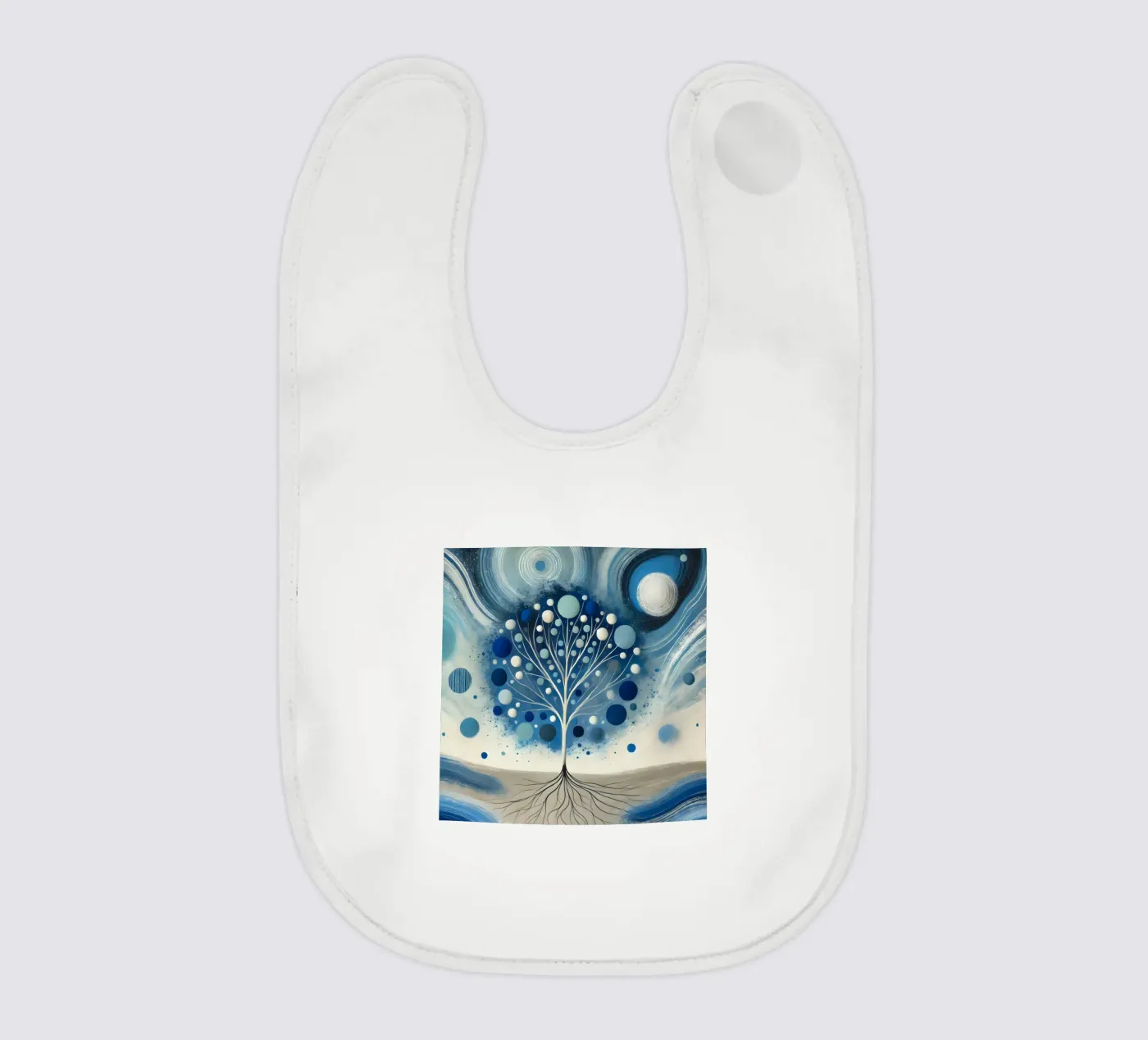 Boom blauw baby slabbetje van spiritual