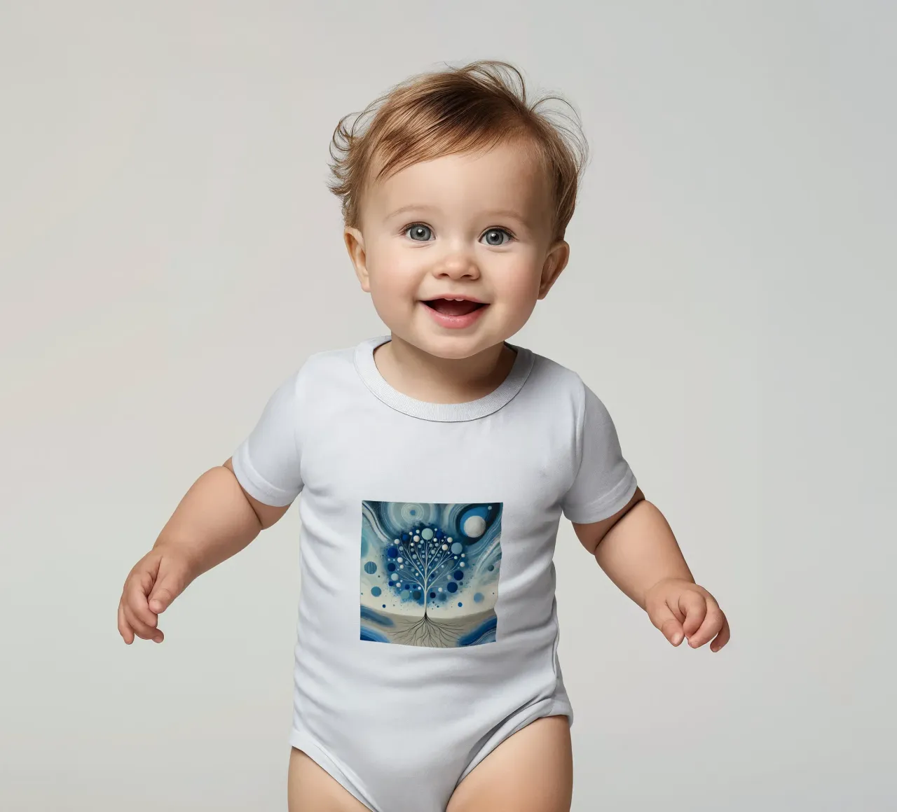 Arbre bleu body bébé de spiritual