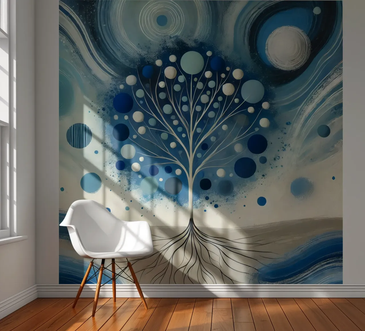 Boom blauw fotobehang van spiritual