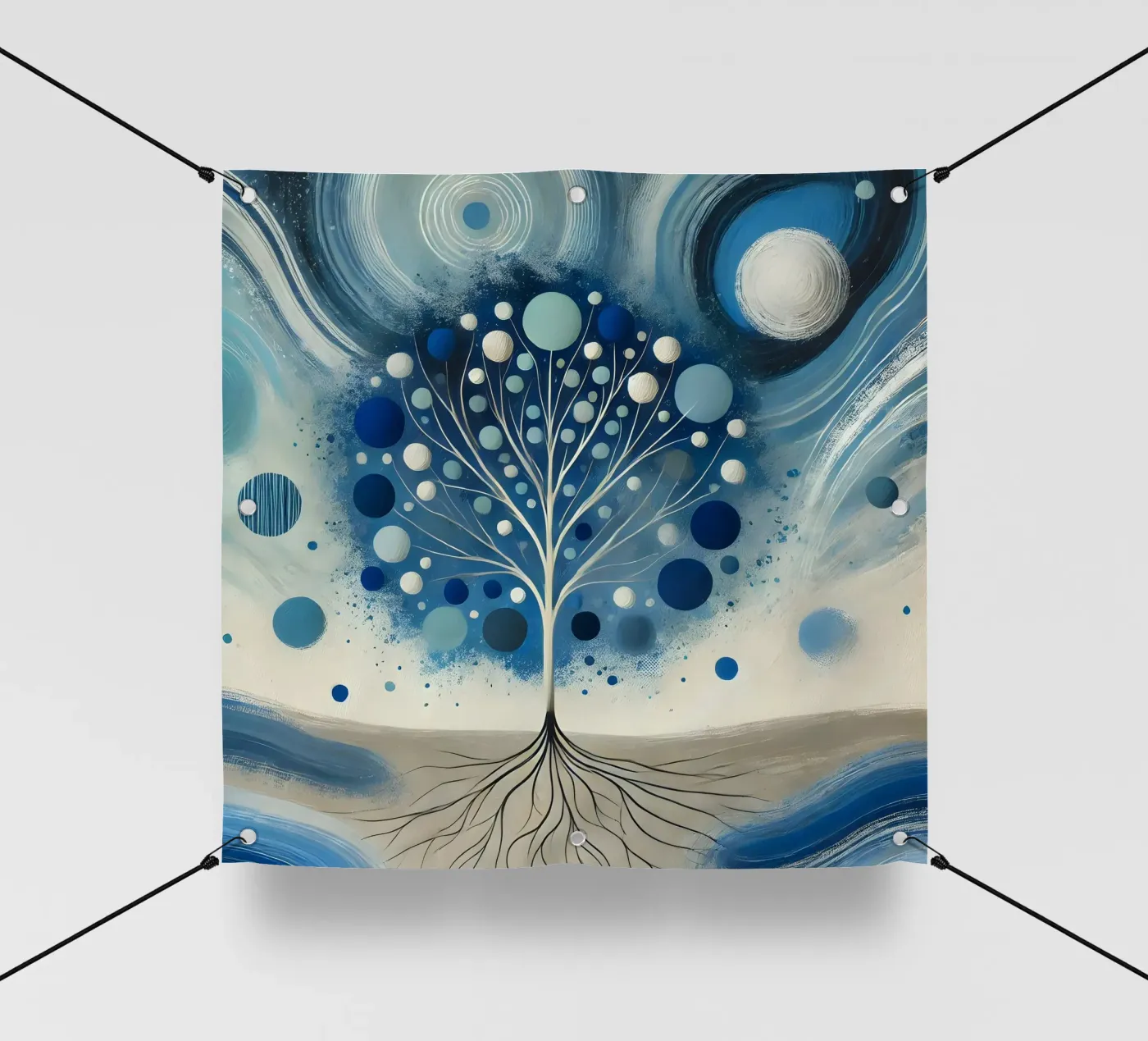Baum blau PVC Plane von spiritual