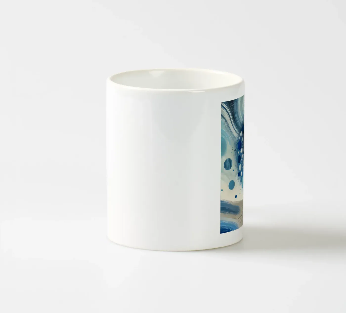 Tree blue ceramic mug by spiritual