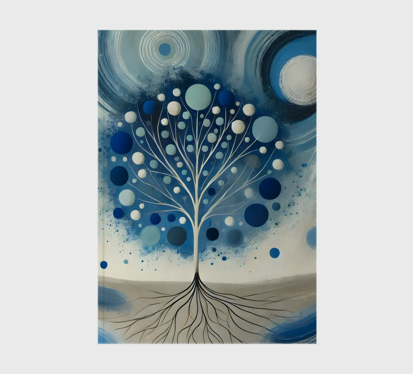 Tree blue notebook by spiritual