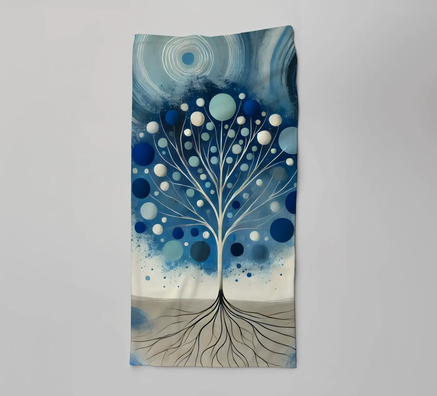 Tree blue badhanddoek van spiritual