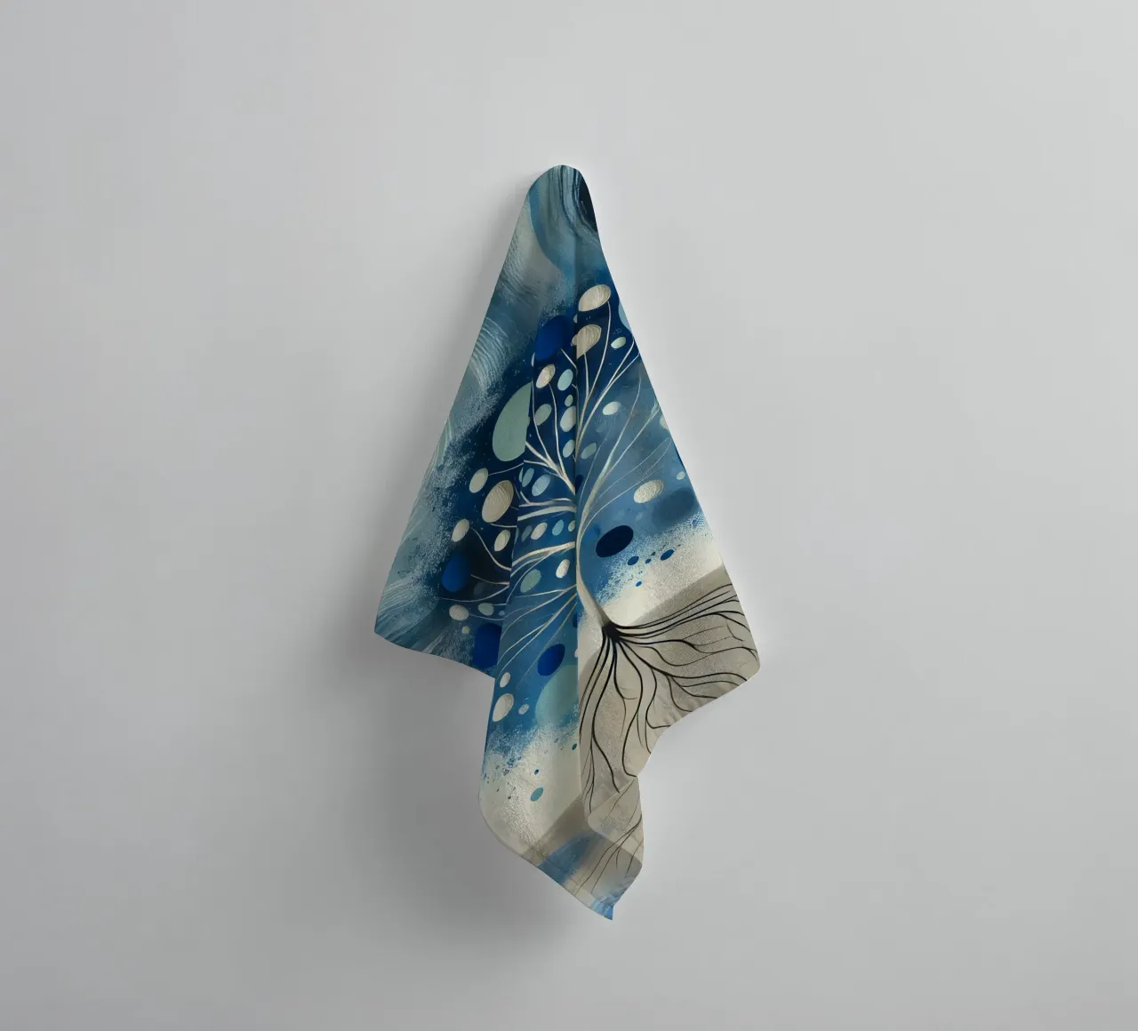 Tree blue badhanddoek van spiritual