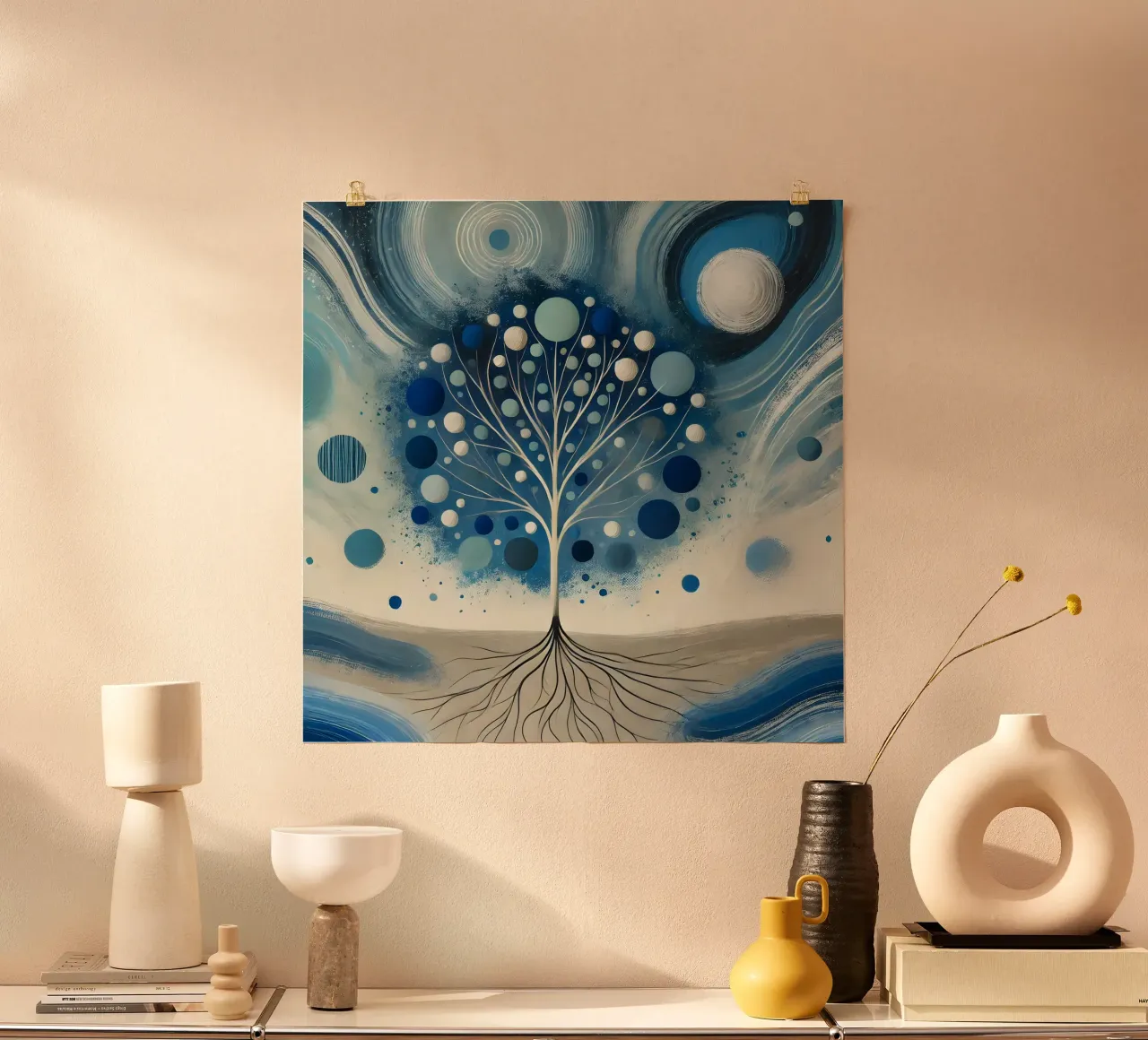 Albero blu poster da spiritual