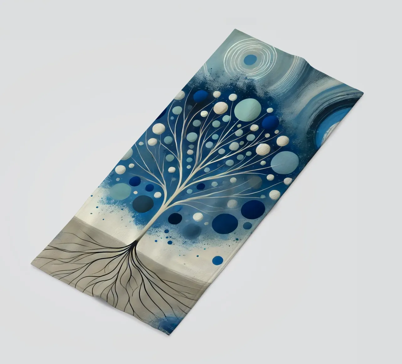 Boom blauw strandhanddoek van spiritual