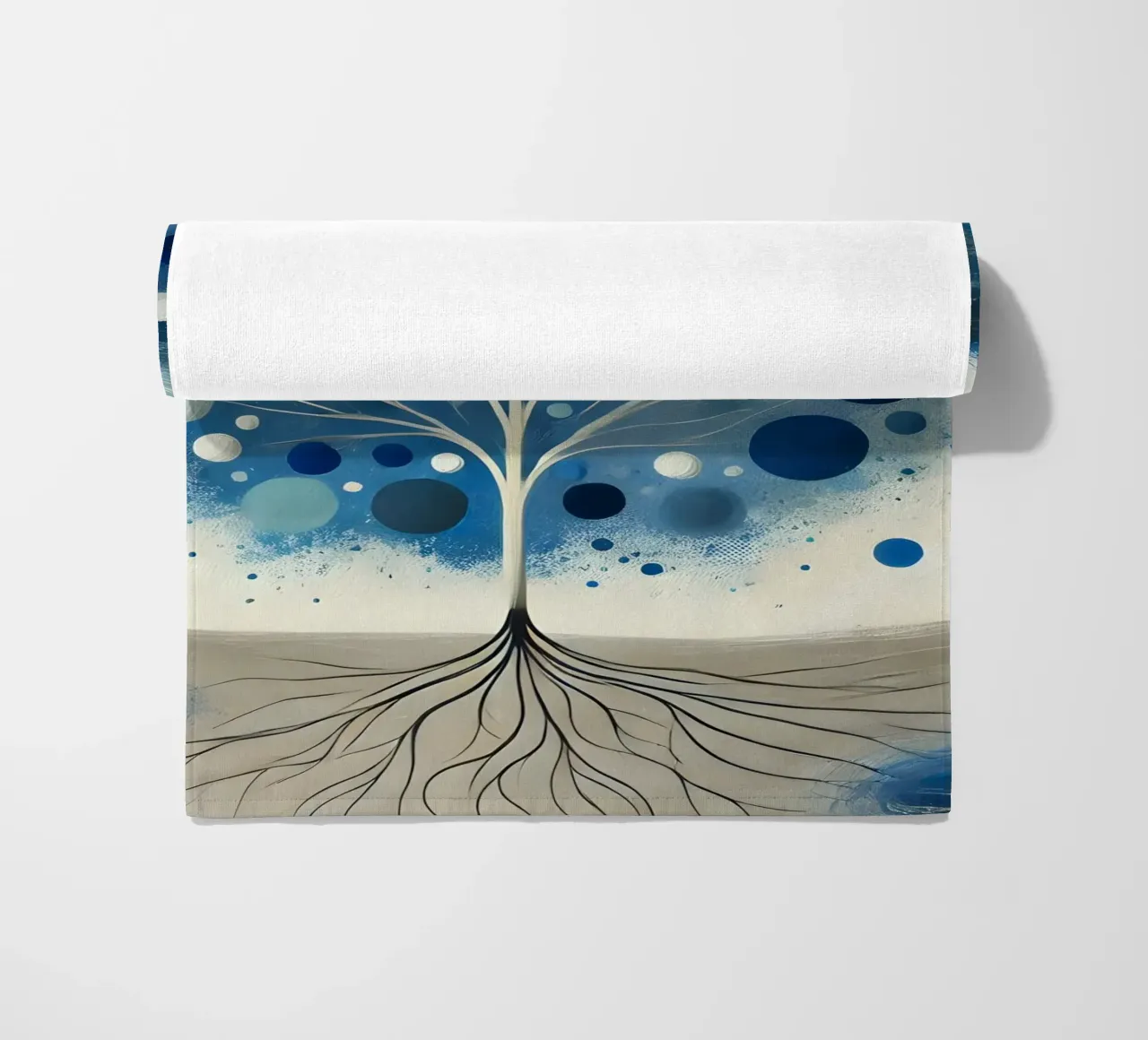 Boom blauw strandhanddoek van spiritual