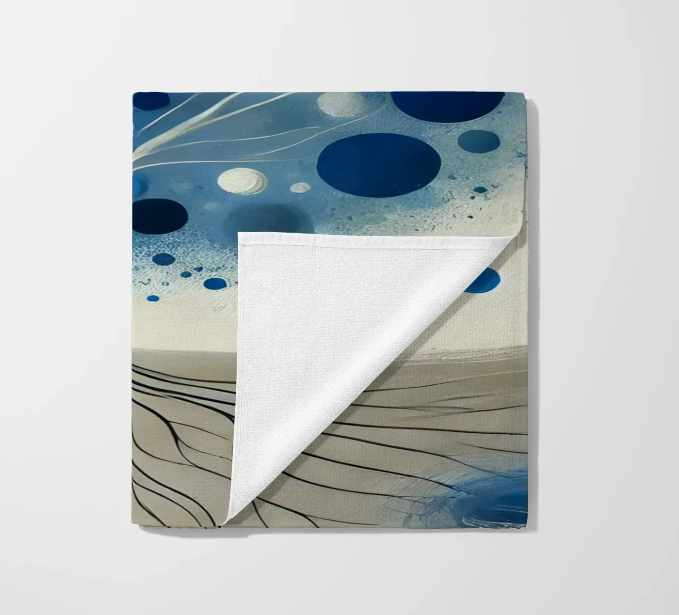Boom blauw strandhanddoek van spiritual