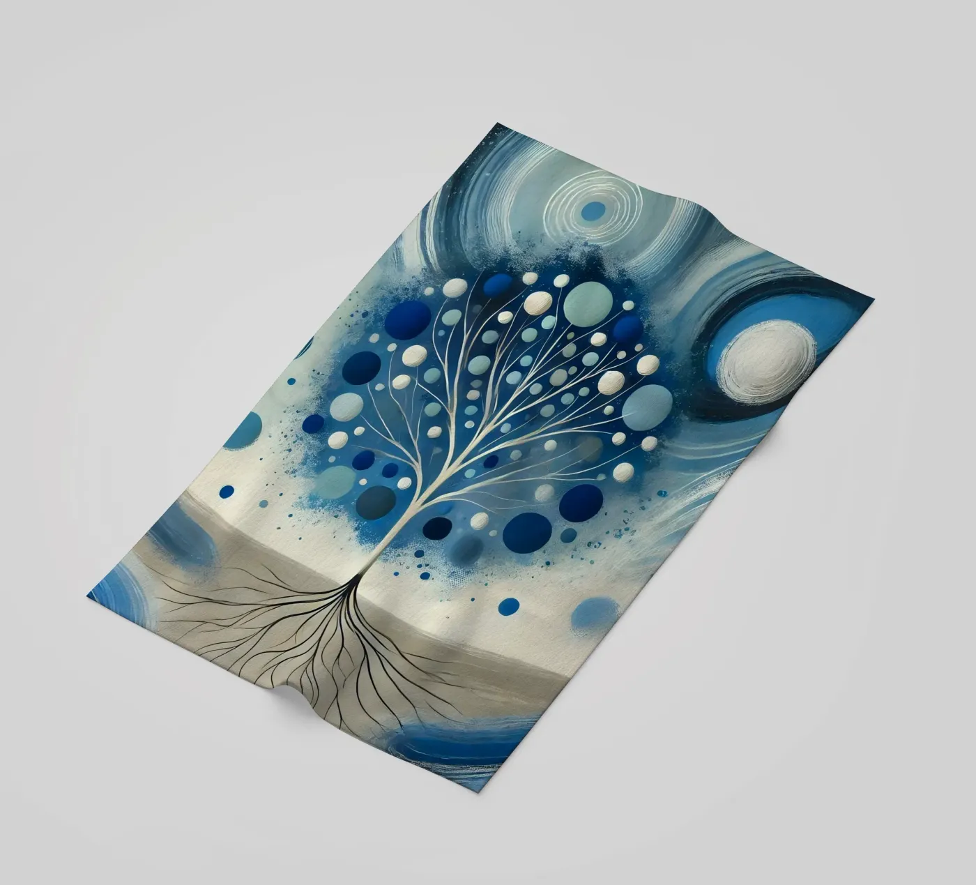 Boom blauw strandhanddoek van spiritual