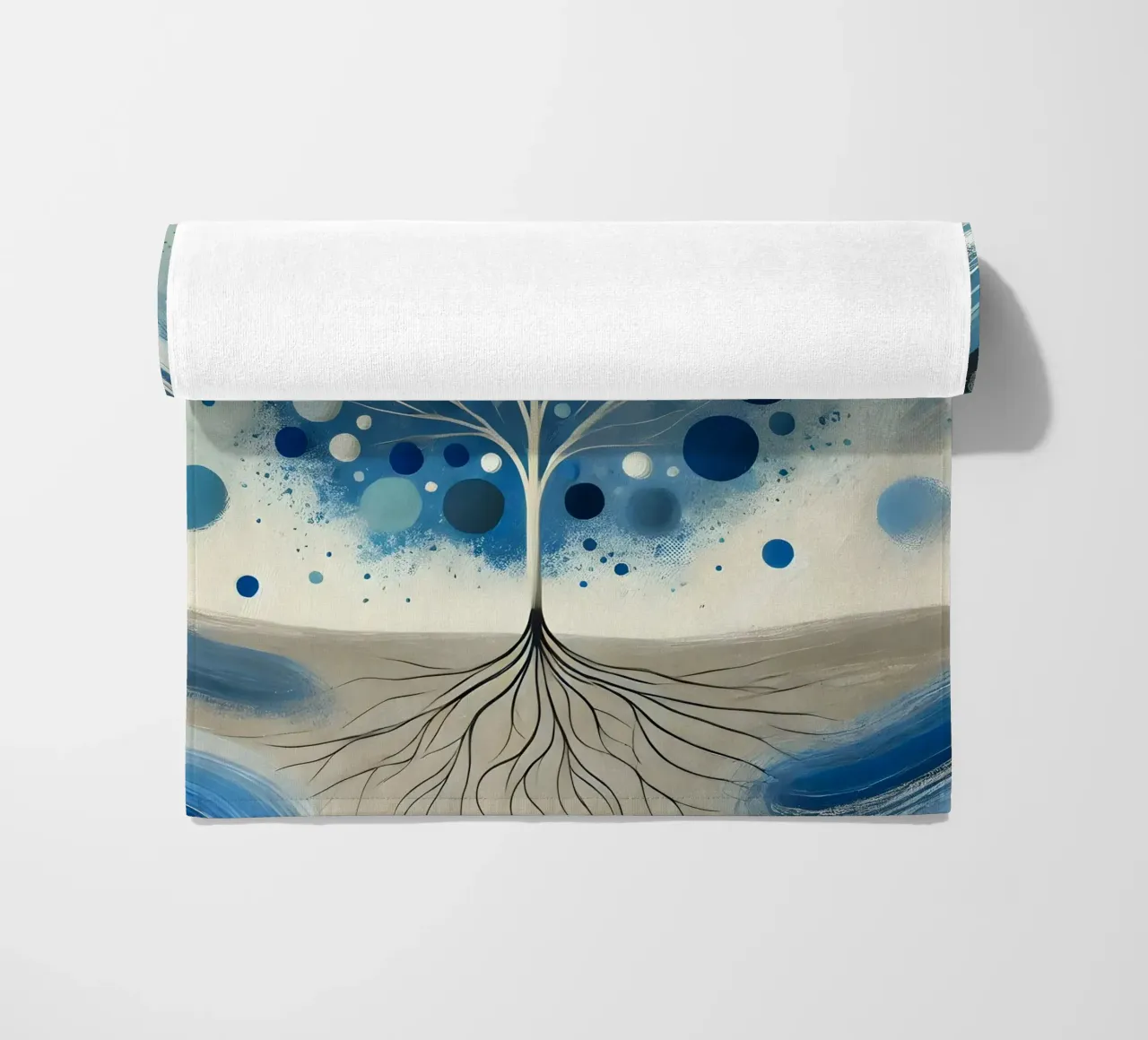 Boom blauw strandhanddoek van spiritual