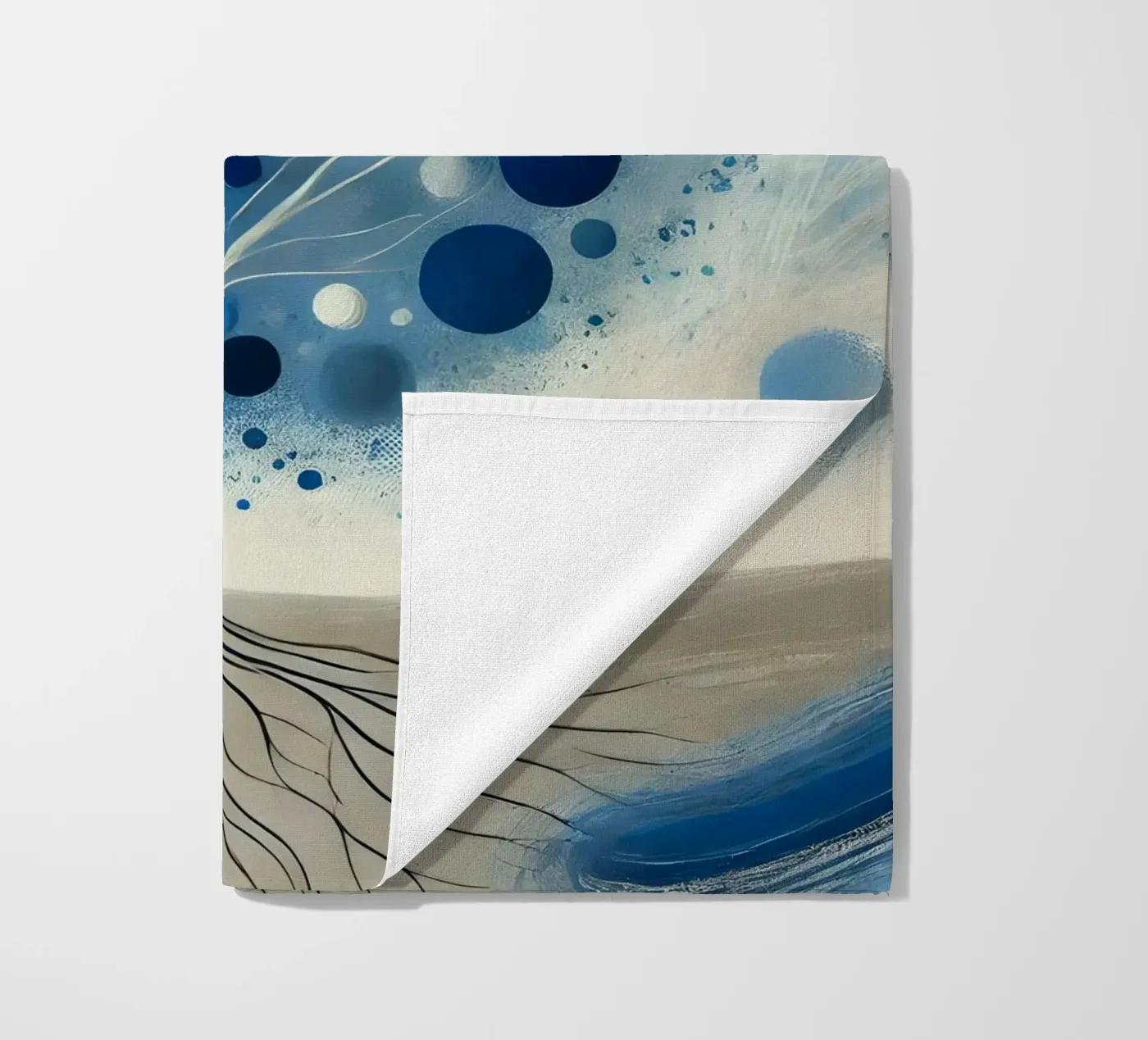 Boom blauw strandhanddoek van spiritual