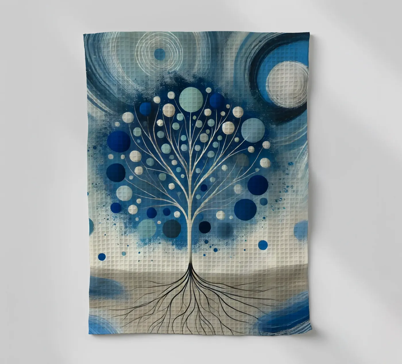 Arbre bleu torchon de spiritual