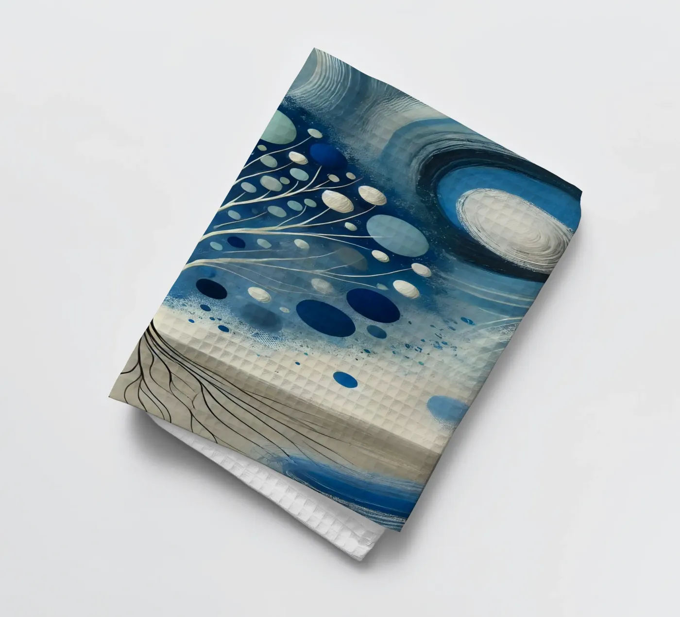 Arbre bleu torchon de spiritual