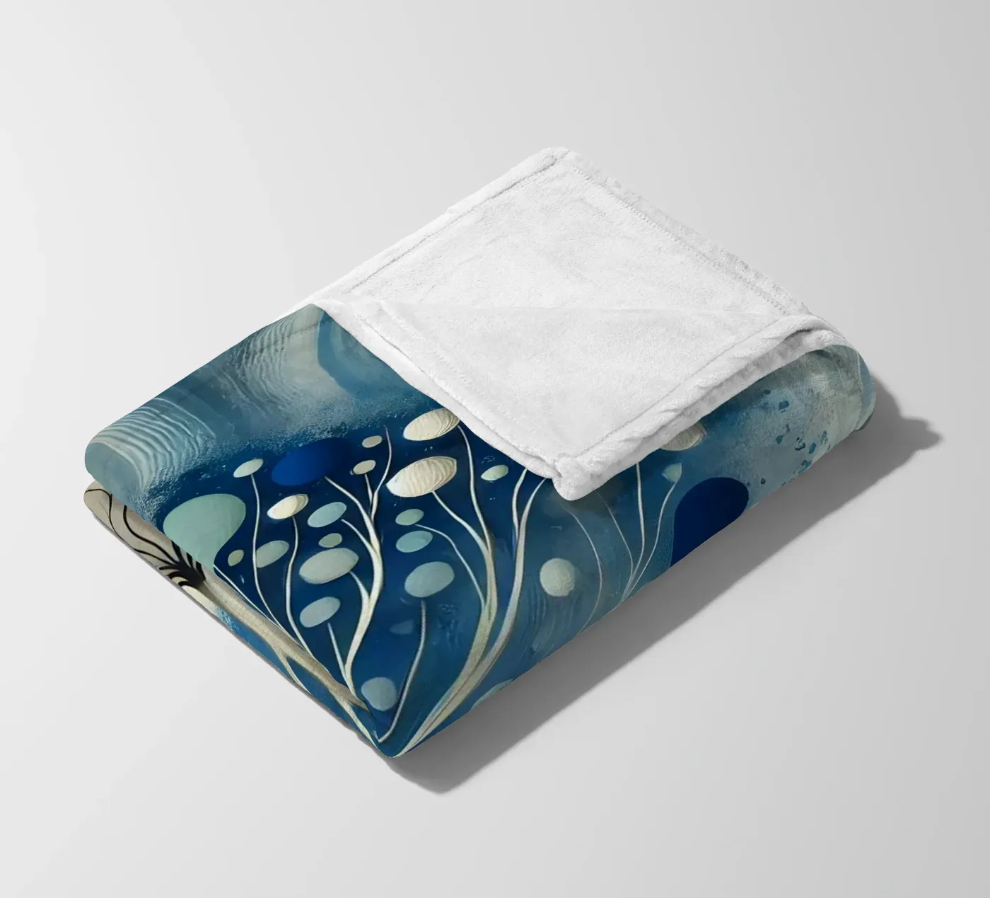 Tree blue Fleecedecke von spiritual