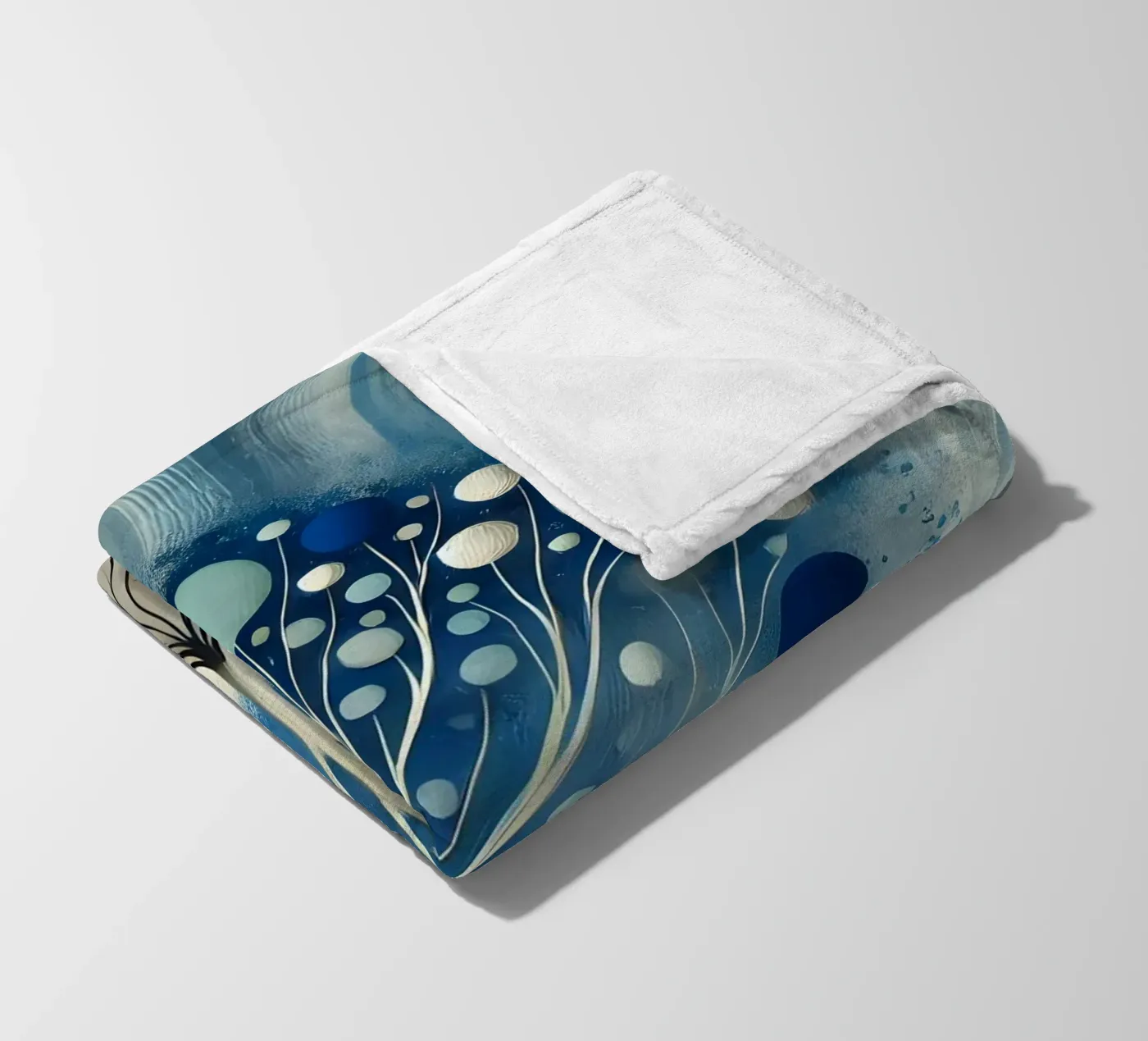 Tree blue Fleecedecke von spiritual