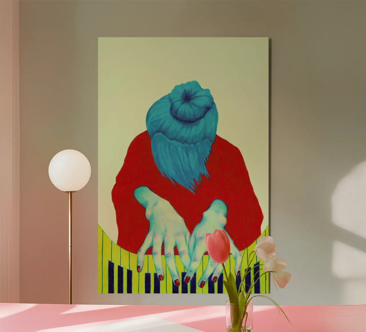Piano Passion alu-dibond by Natalie Foss