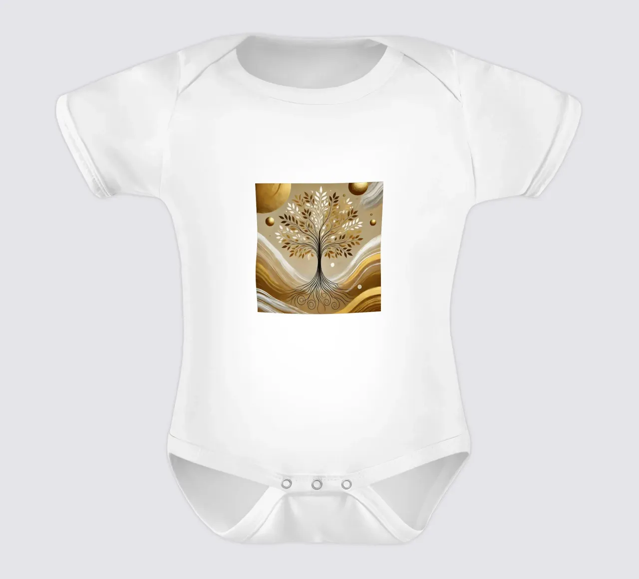 Albero d'oro body neonato maniche corte da spiritual