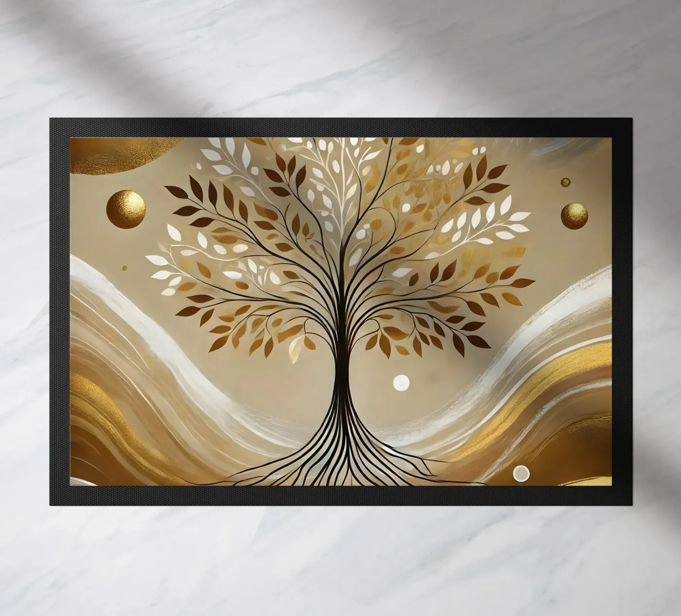 Tree gold doormat by spiritual