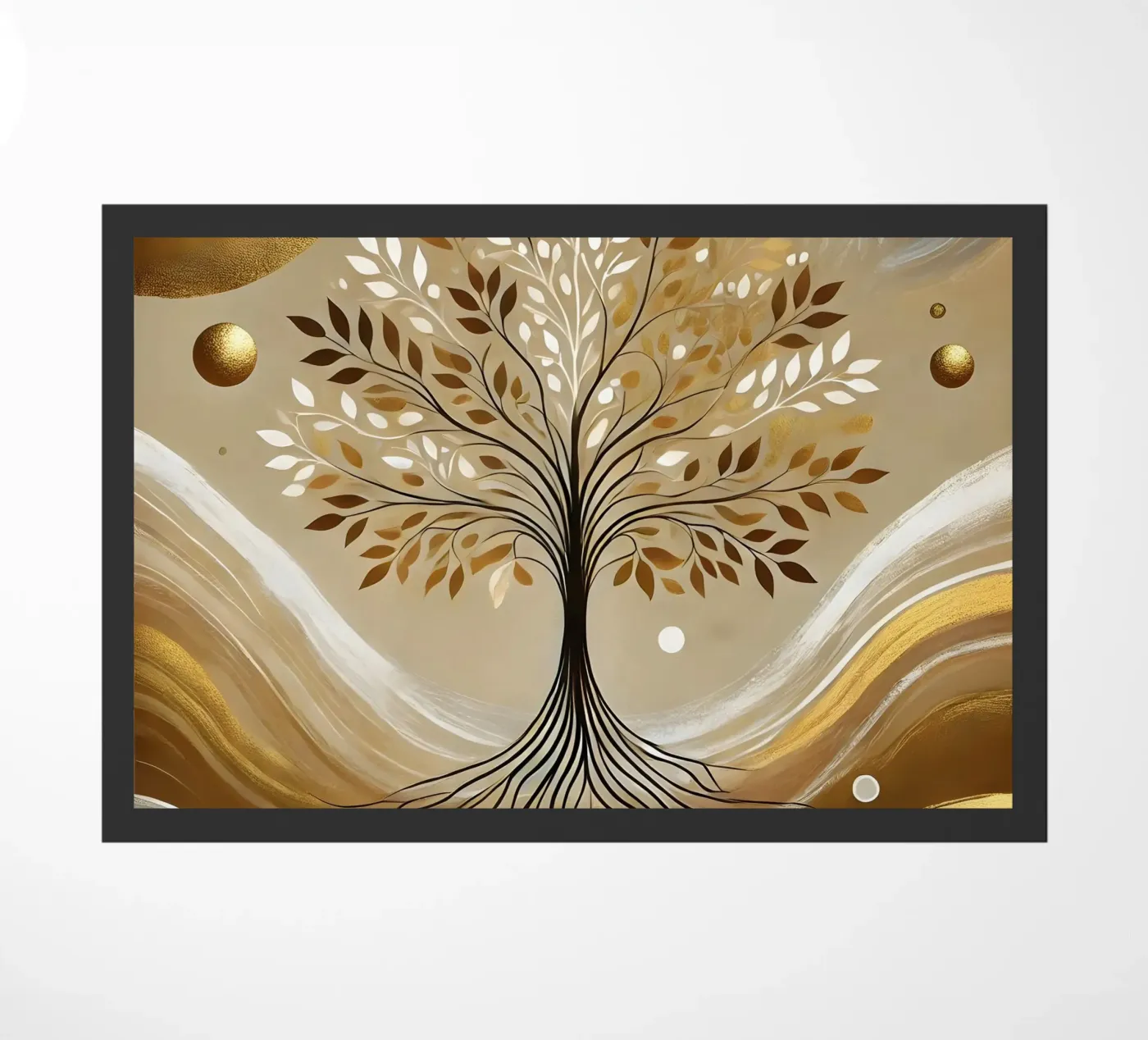 Tree gold doormat by spiritual
