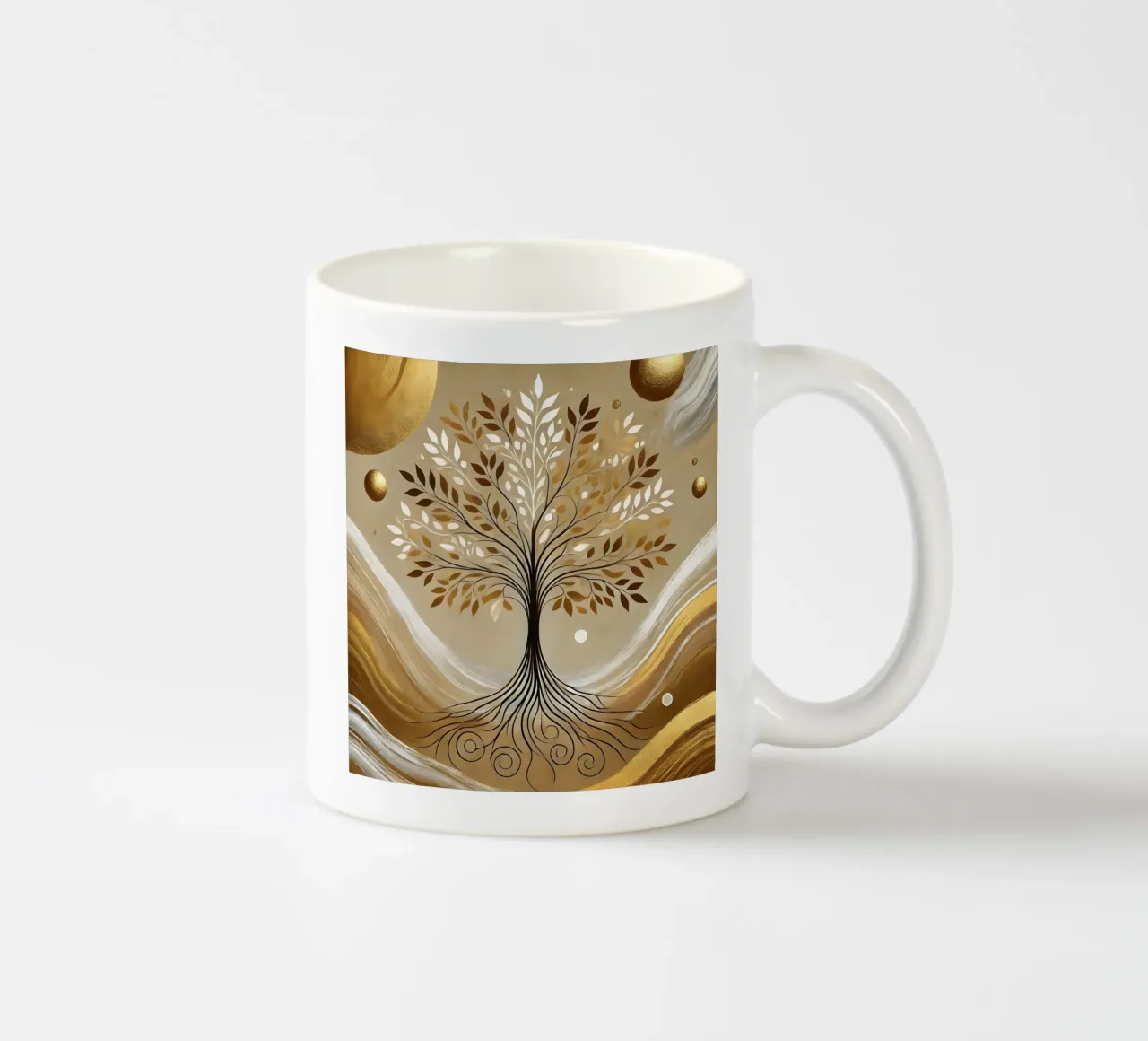 Albero d'oro tazza in ceramica da spiritual