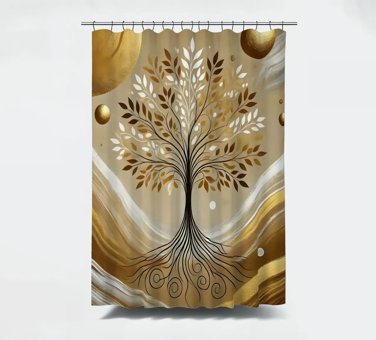 Albero d'oro tenda da doccia da spiritual