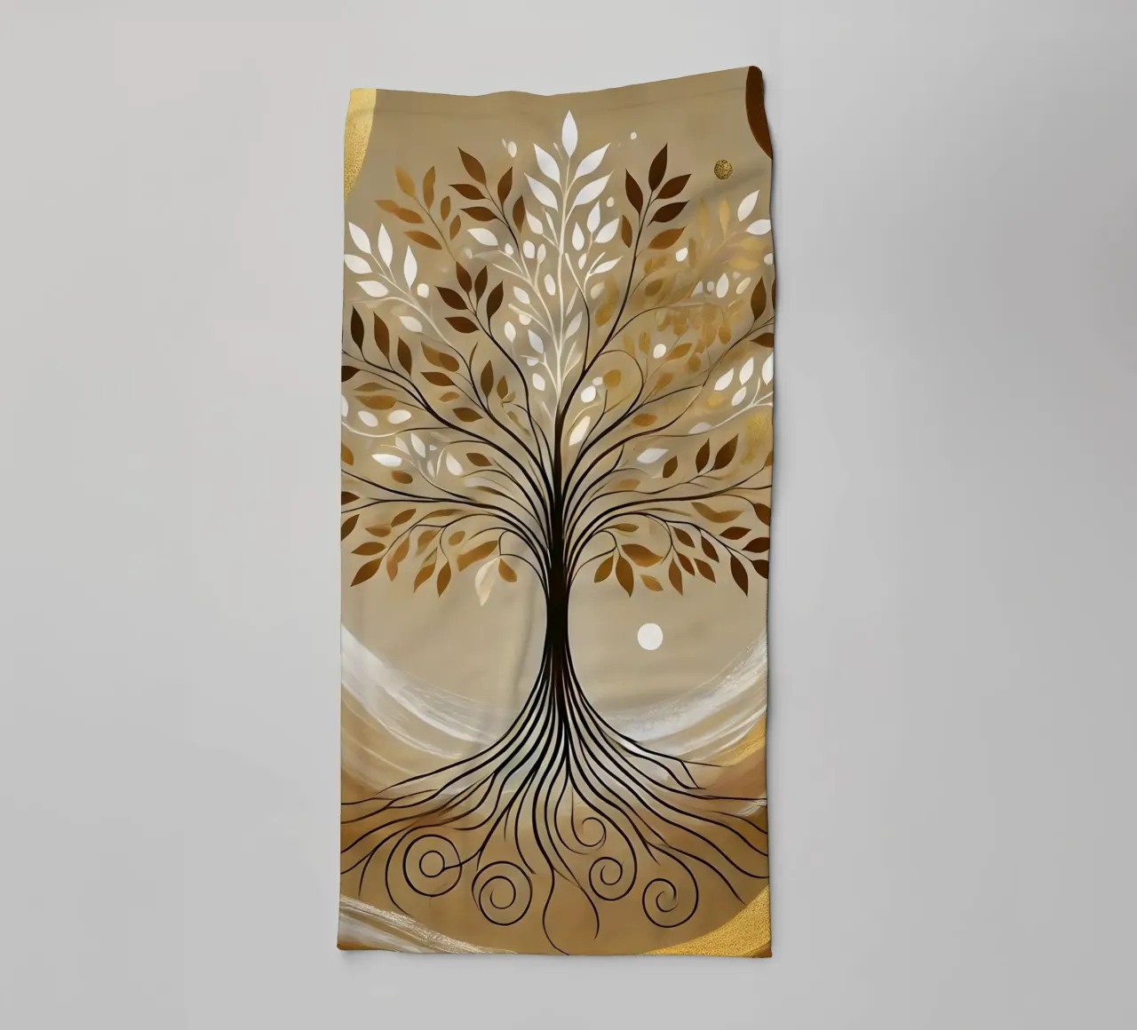Albero d'oro asciugamano da bagno da spiritual