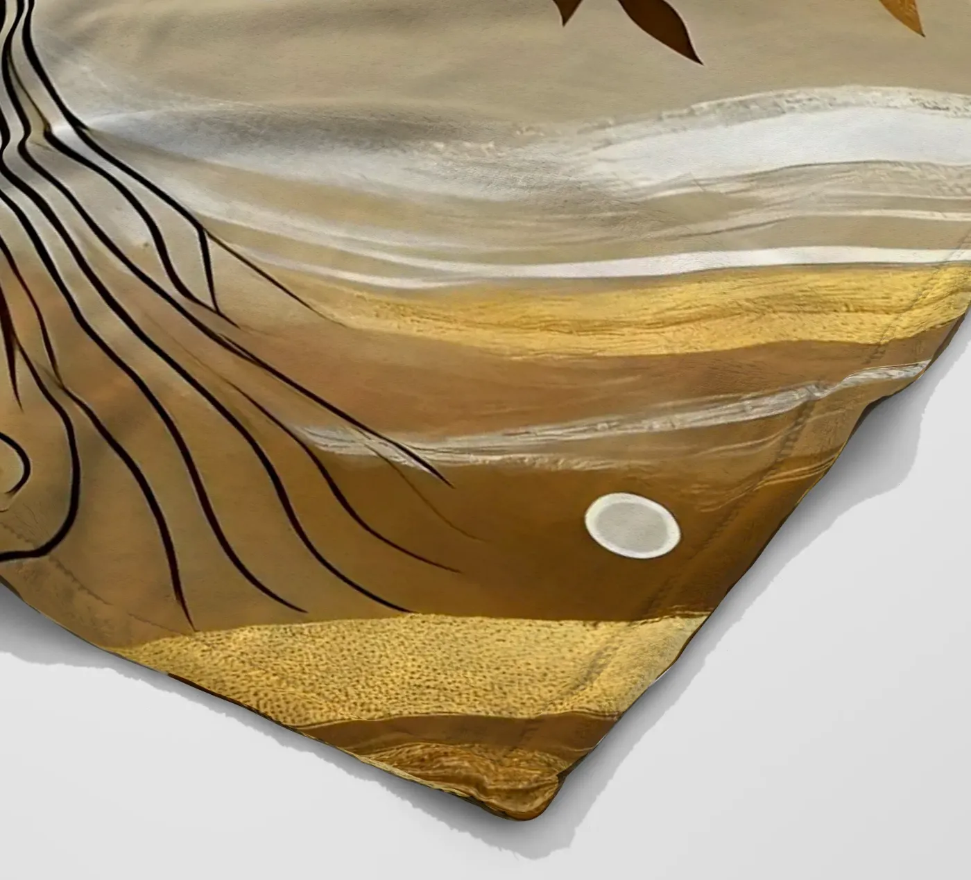 Baum gold Fleecedecke von spiritual