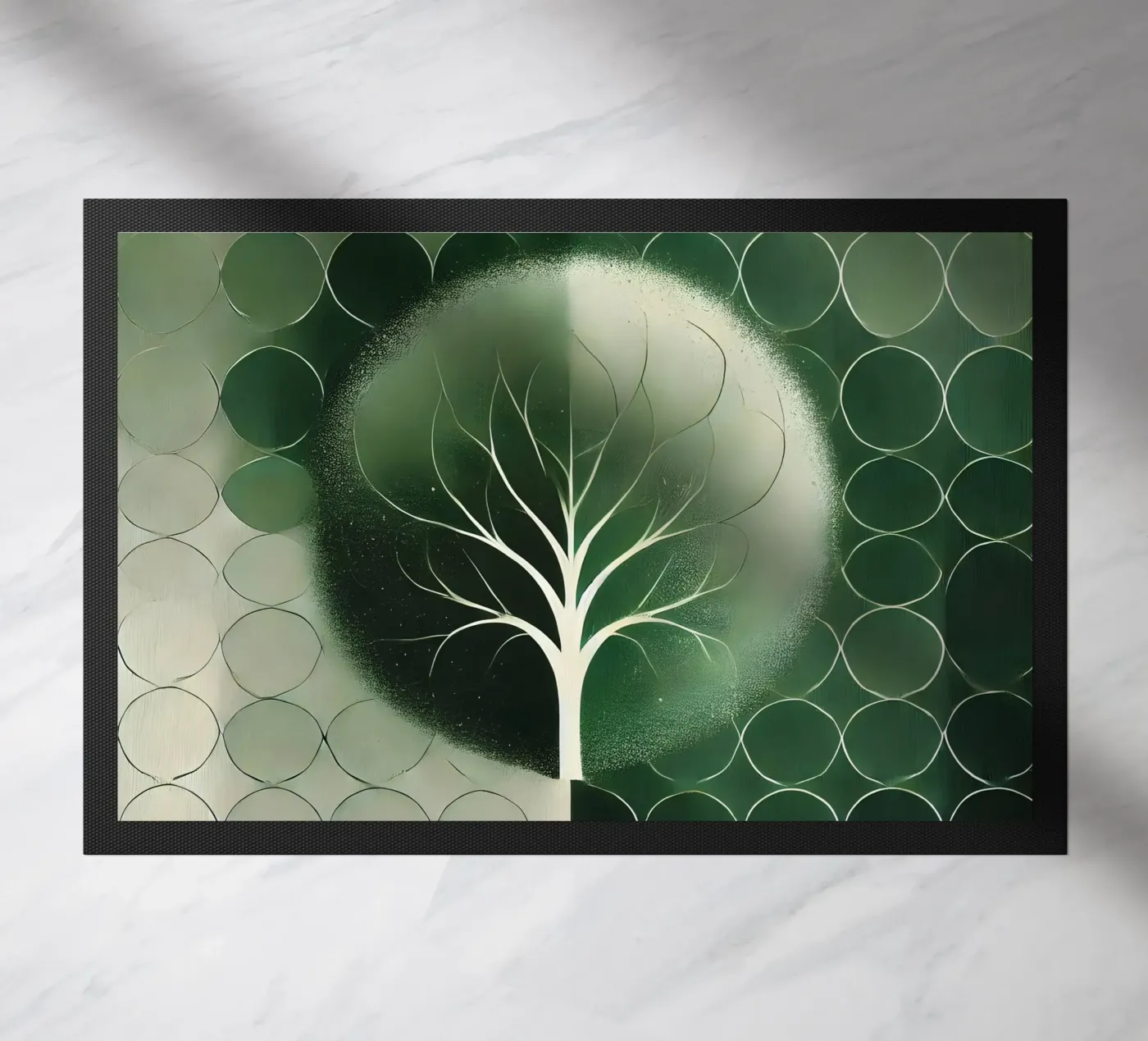 Tree green doormat by spiritual