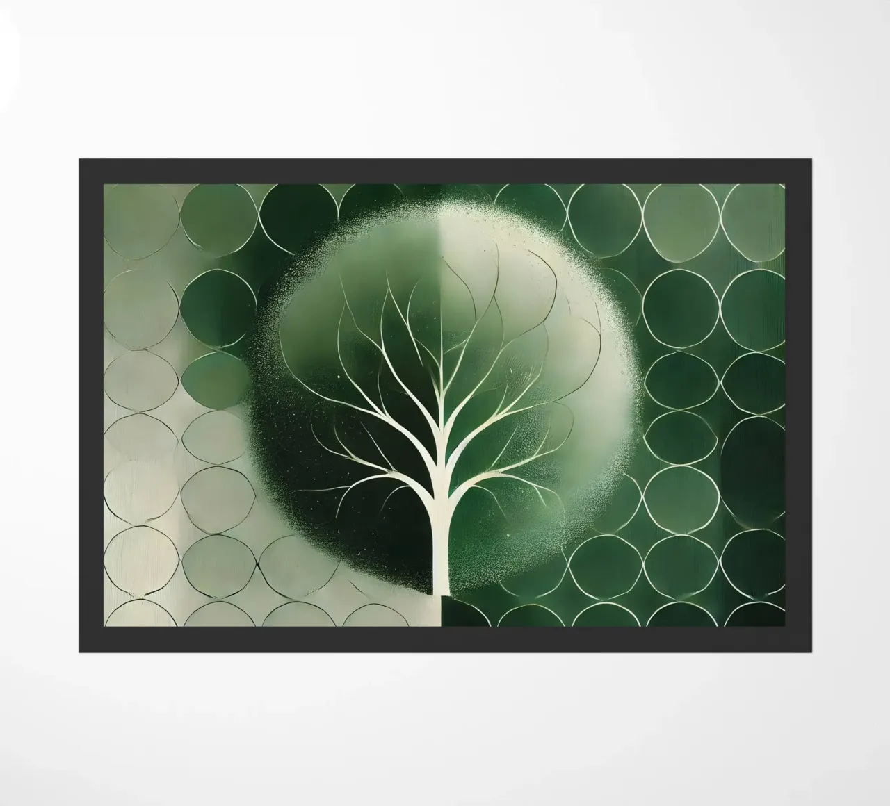 Tree green doormat by spiritual
