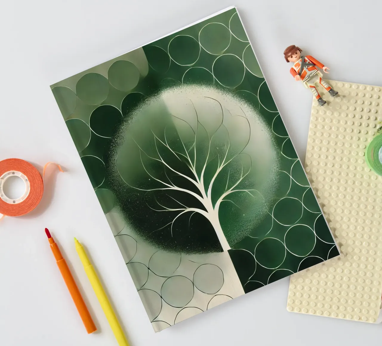 Tree green notebook by spiritual