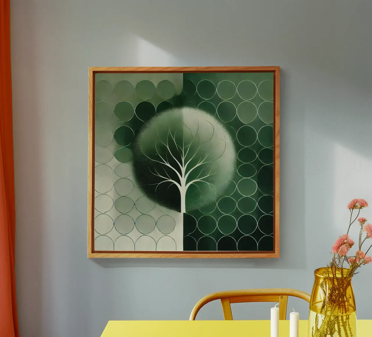 Verde albero plexiglass da spiritual