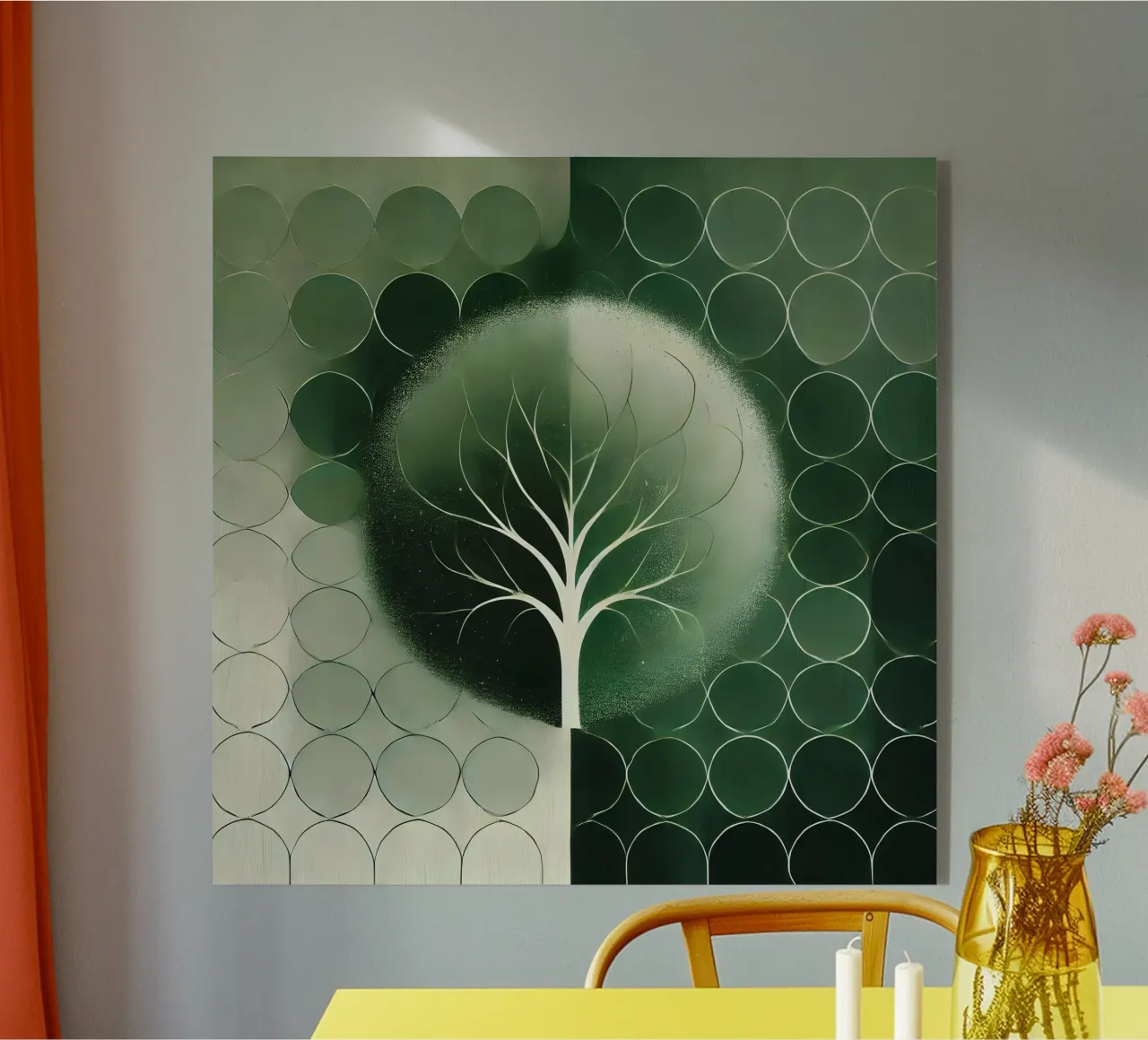 Verde albero plexiglass da spiritual