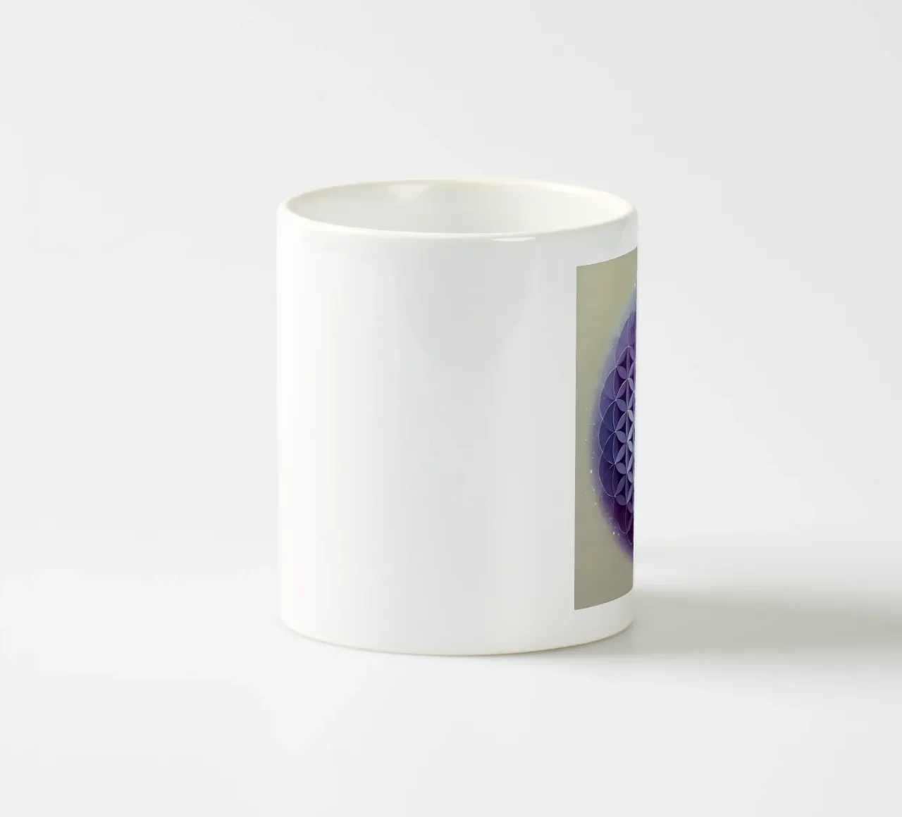Fiore della vita - viola tazza in ceramica da spiritual