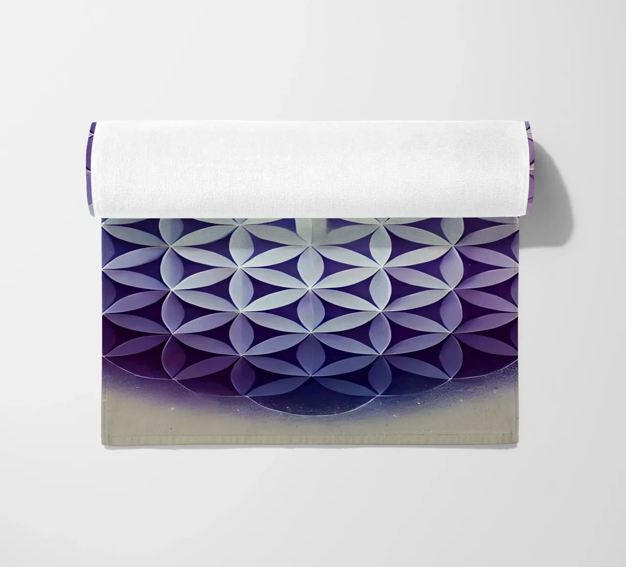 Fiore della vita - viola telo mare da spiritual