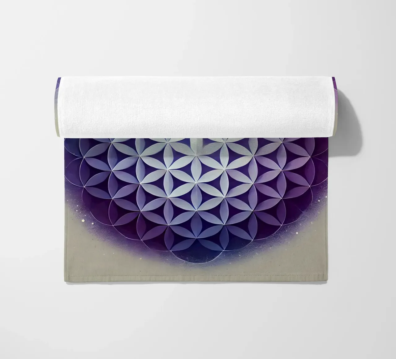 Fiore della vita - viola telo mare da spiritual