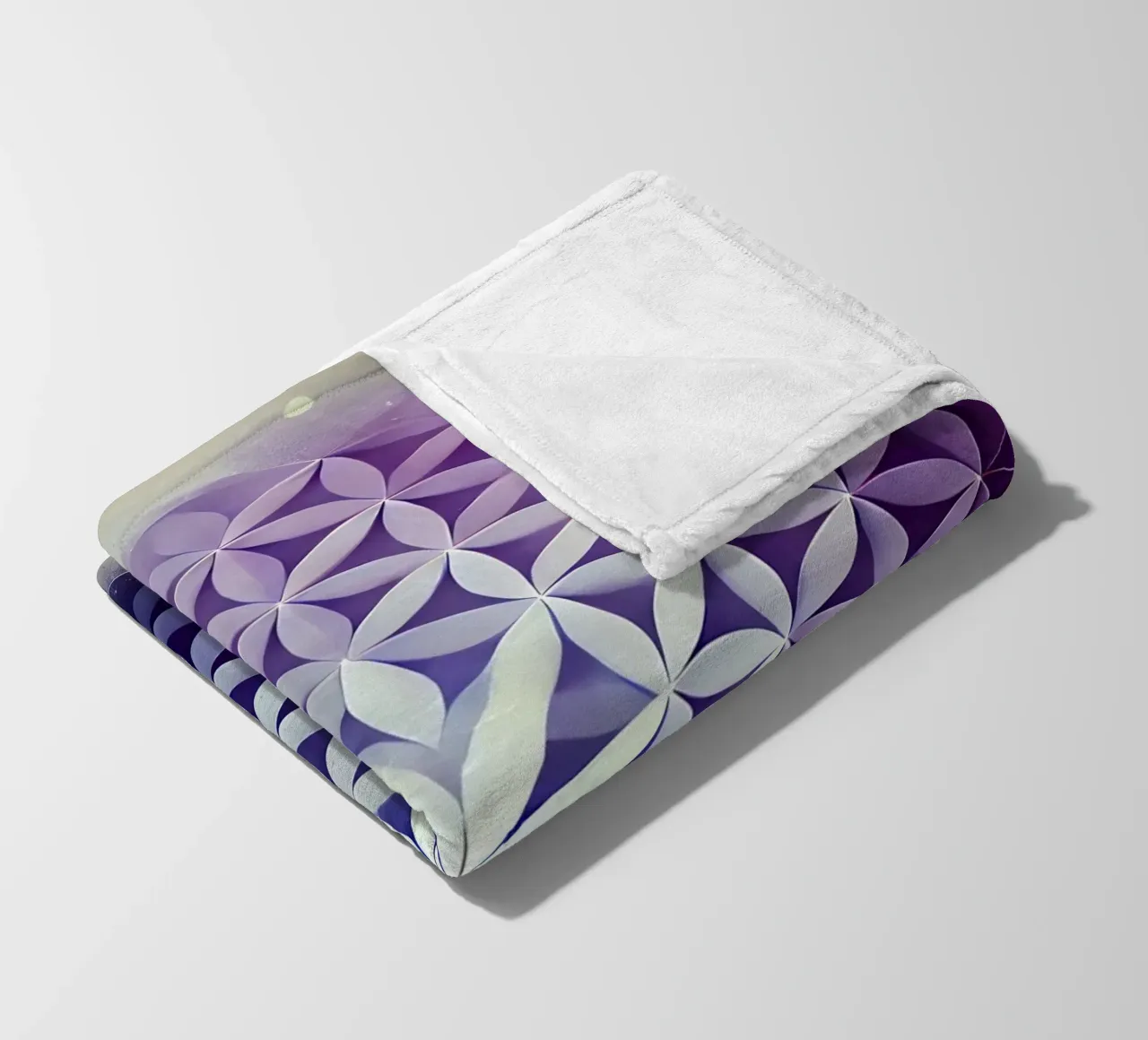 Fiore della vita - viola coperta in pile da spiritual