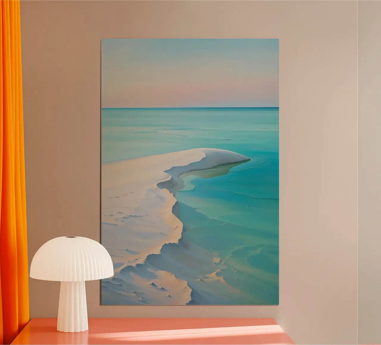 Flowing Sands and Turquoise Depths poster da AlbertKlee