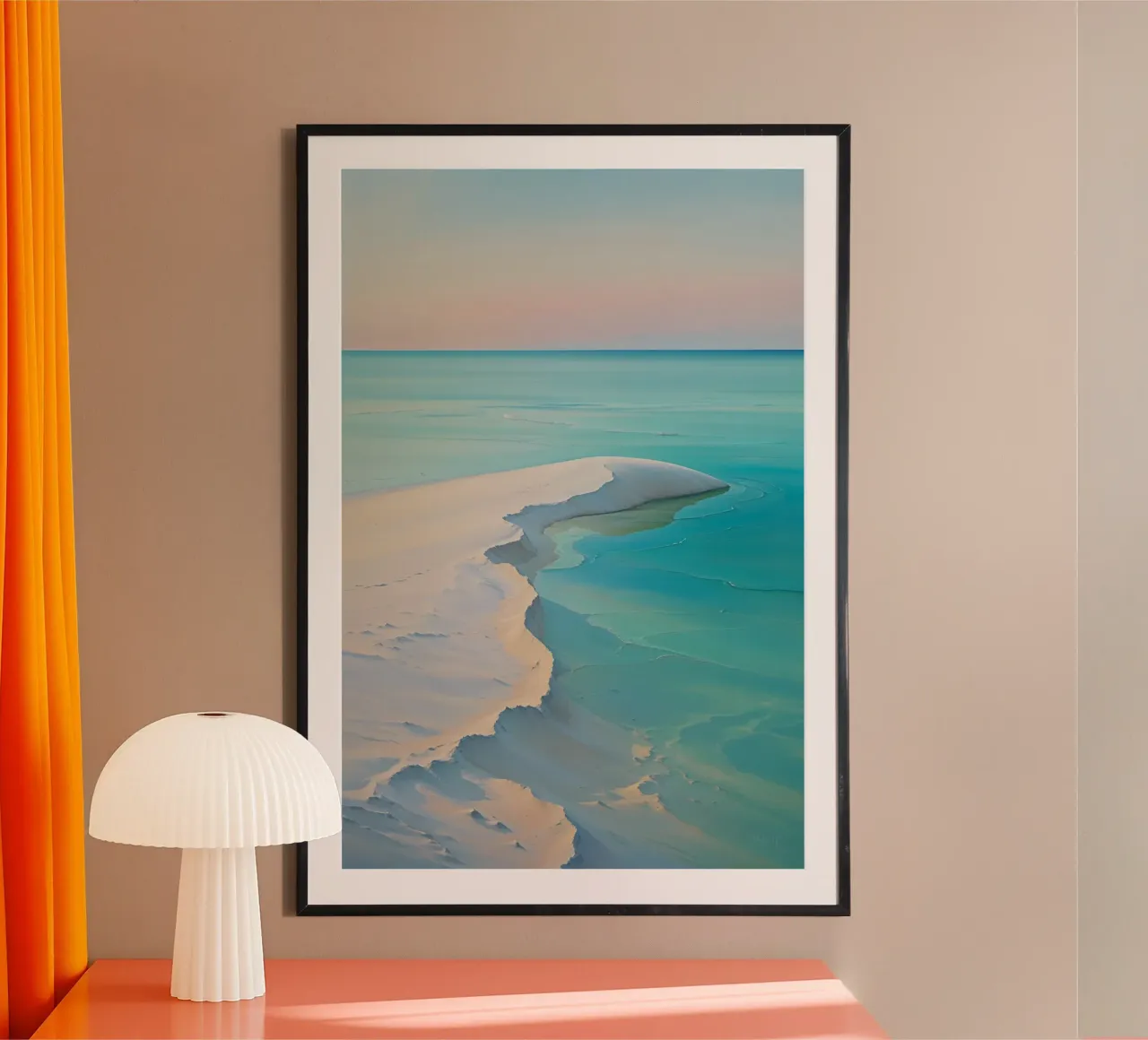 Flowing Sands and Turquoise Depths poster da AlbertKlee