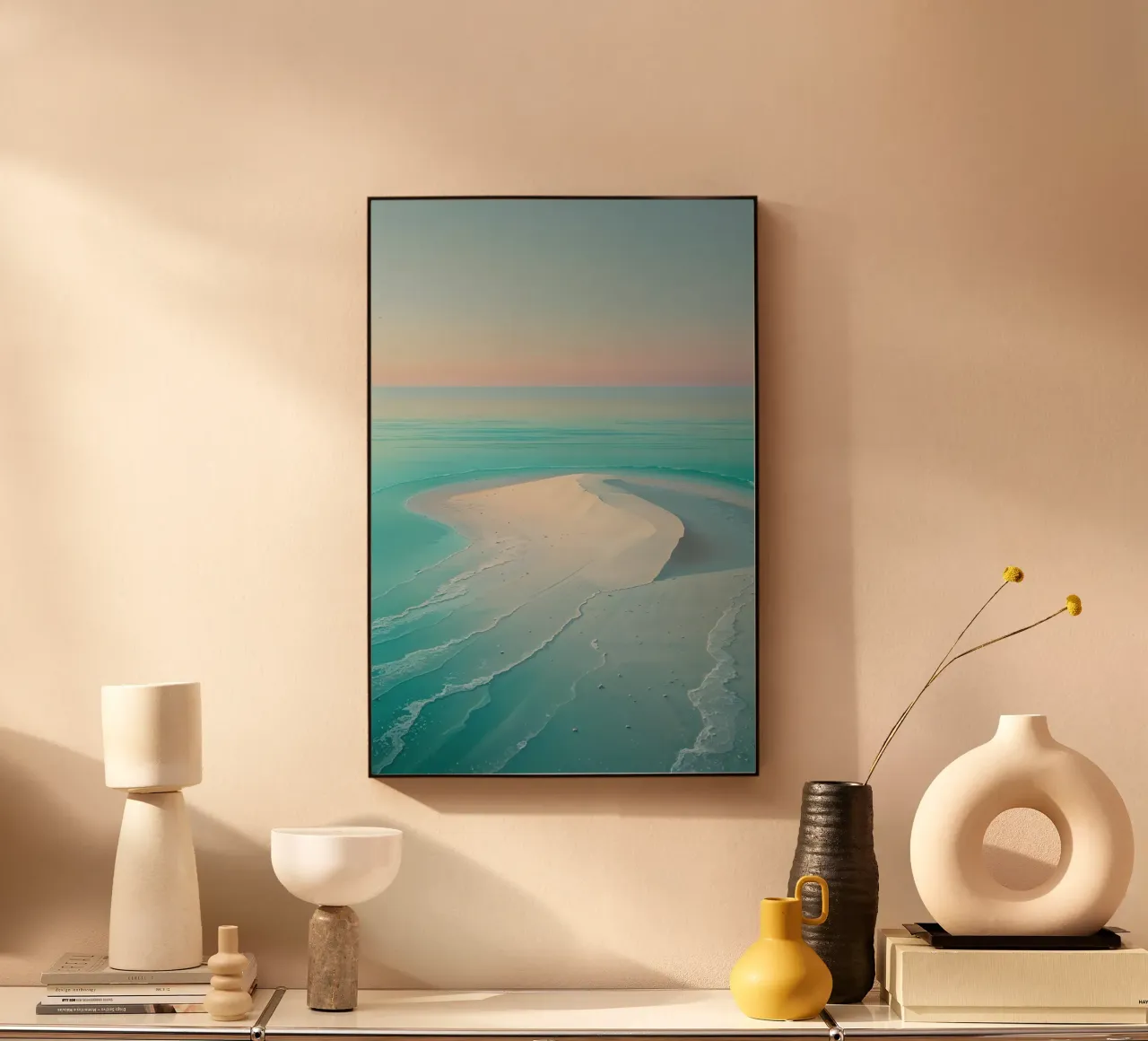 Curving Shoreline and Shimmering Blues plexiglass da AlbertKlee
